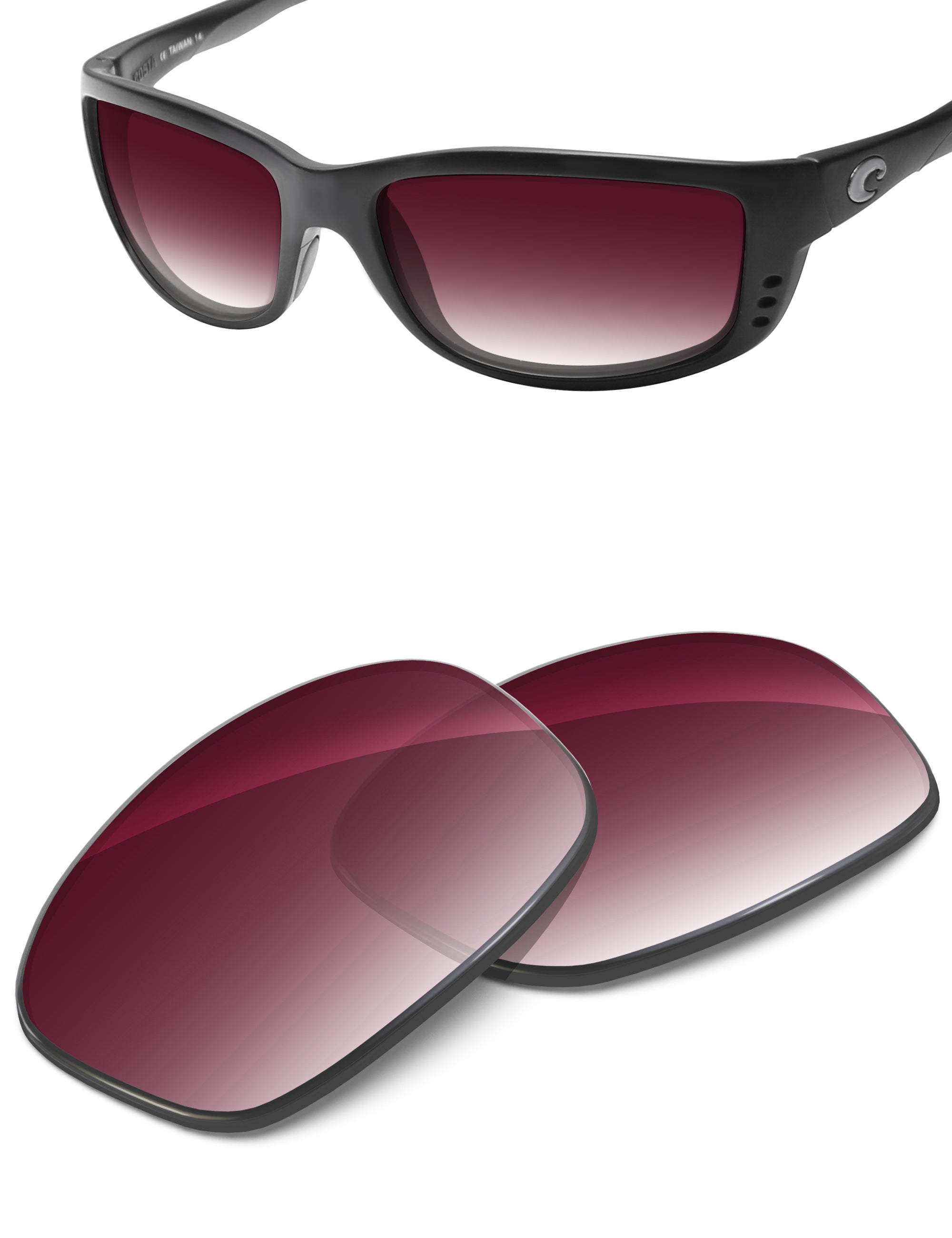 Wine Red Gradient-Non-Polarized