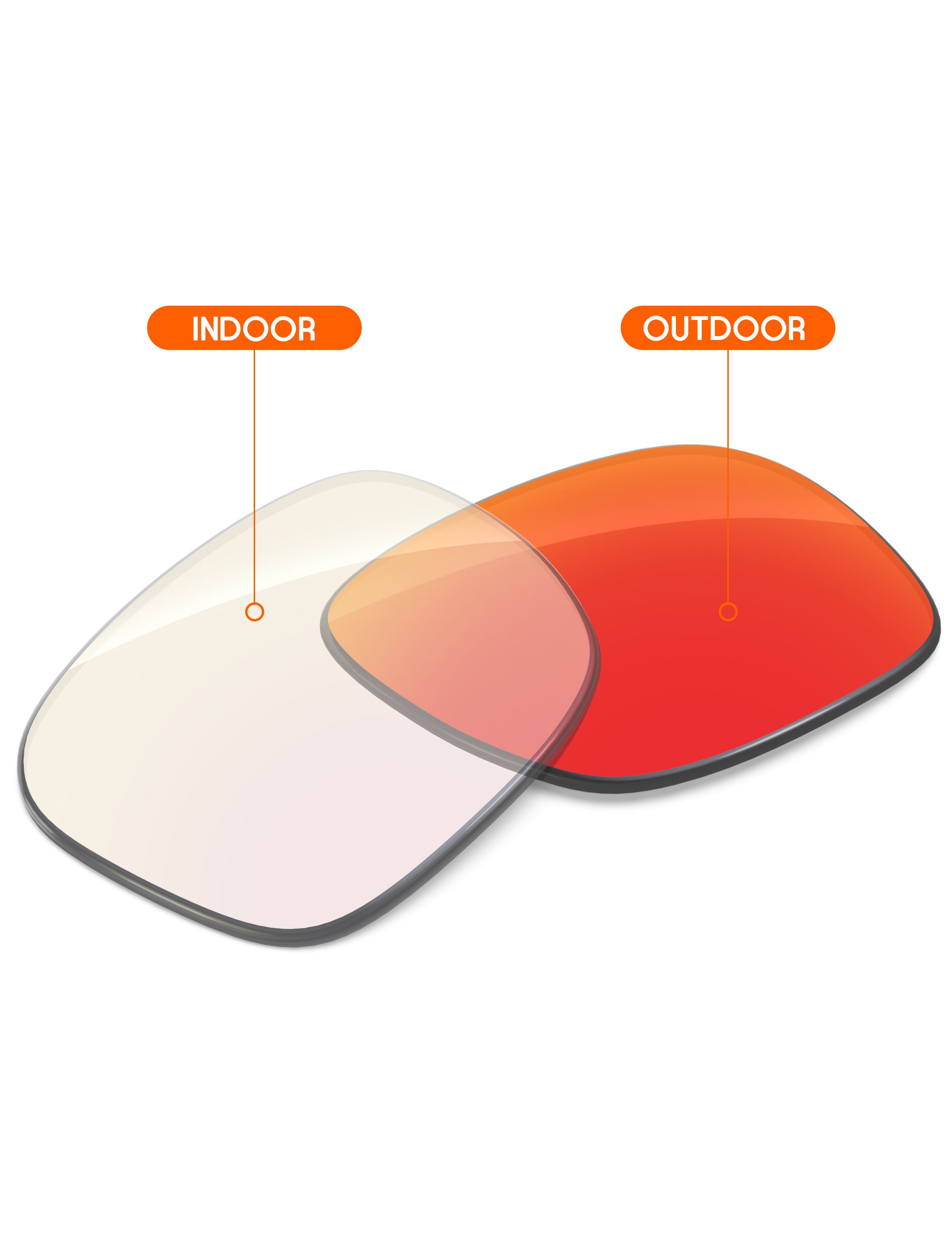 Fire Red FlashMirror™ Photochromic-Non-Polarized