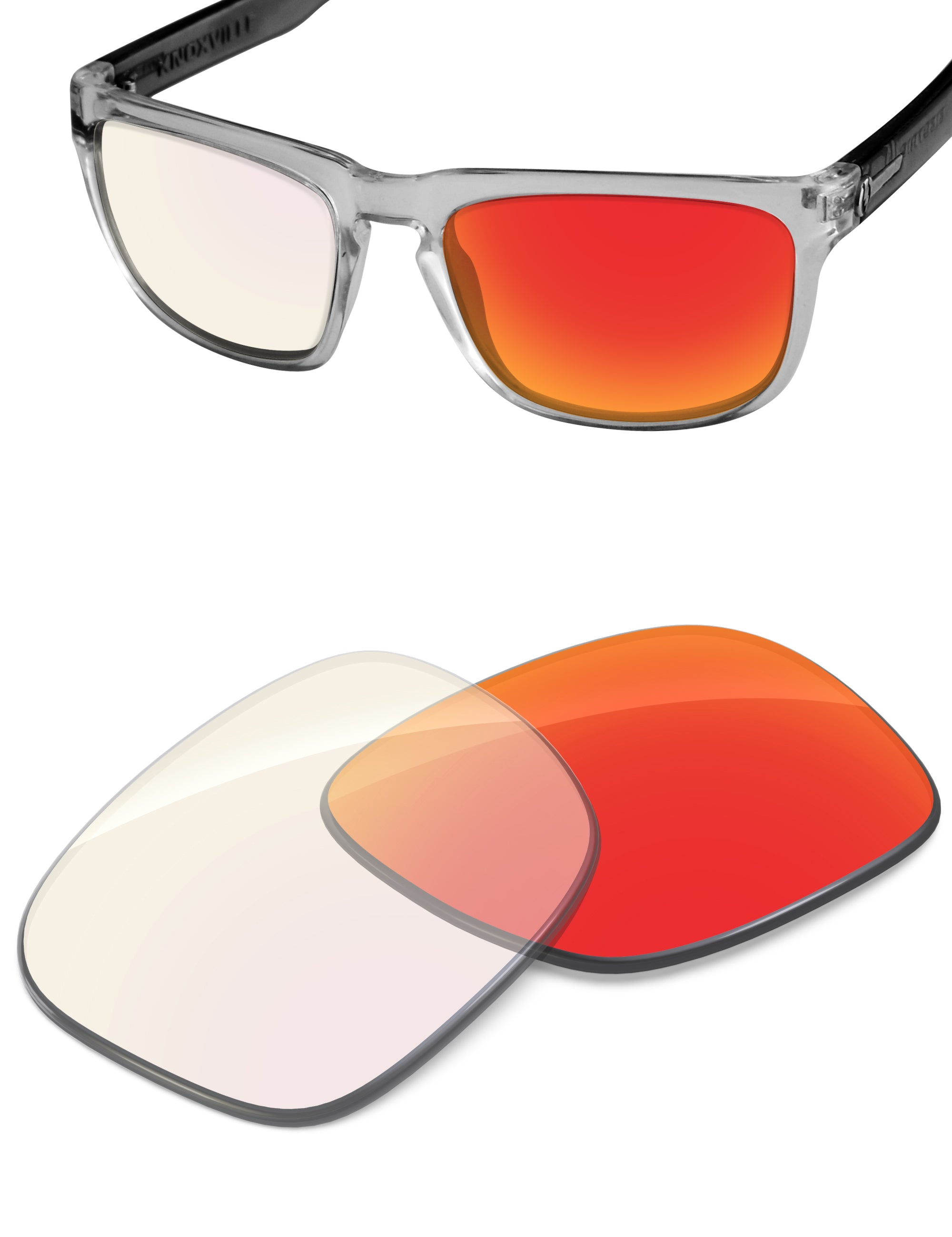 Fire Red FlashMirror™ Photochromic-Non-Polarized