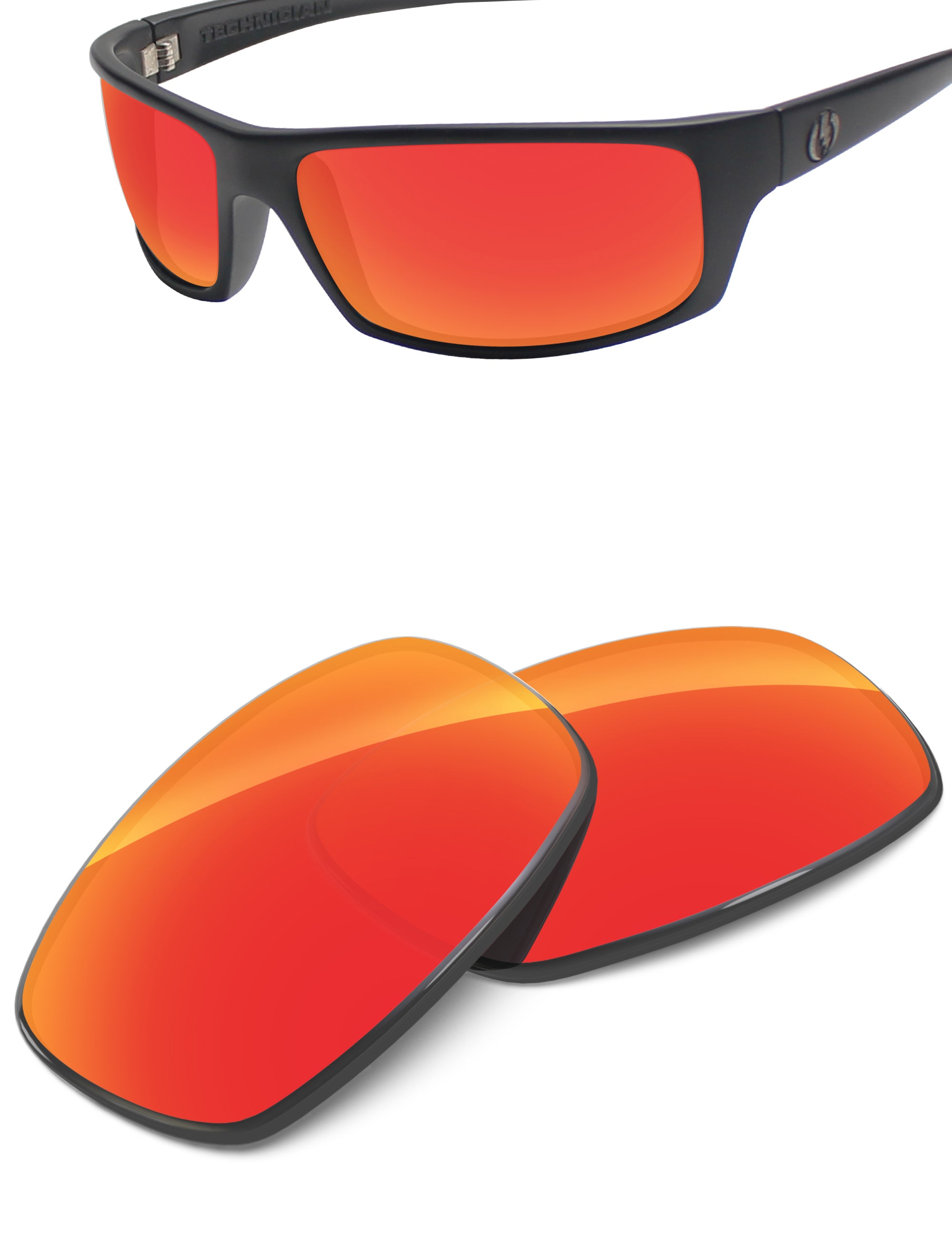 Fire Red FlashMirror™-Non-Polarized