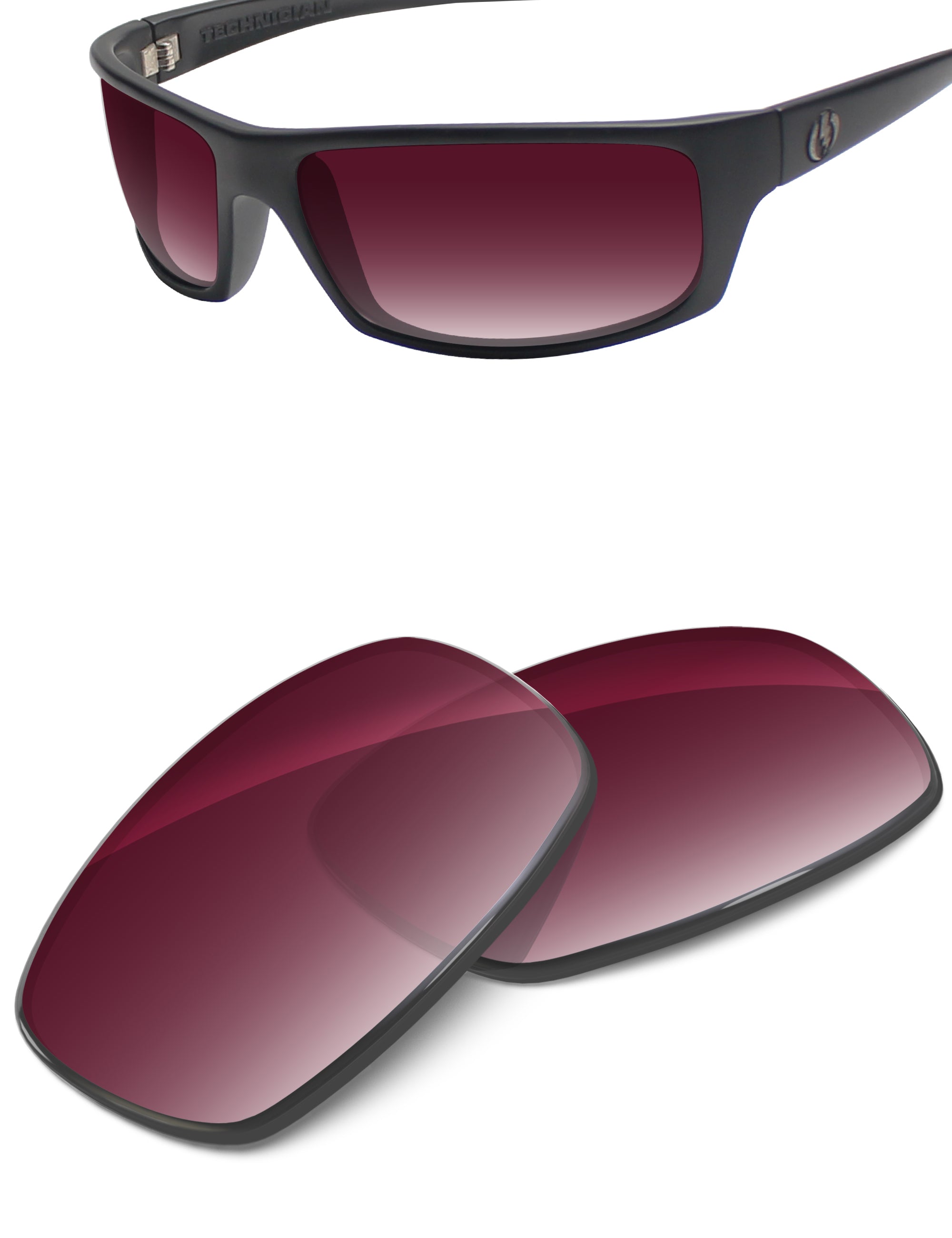 Wine Red Gradient-Non-Polarized