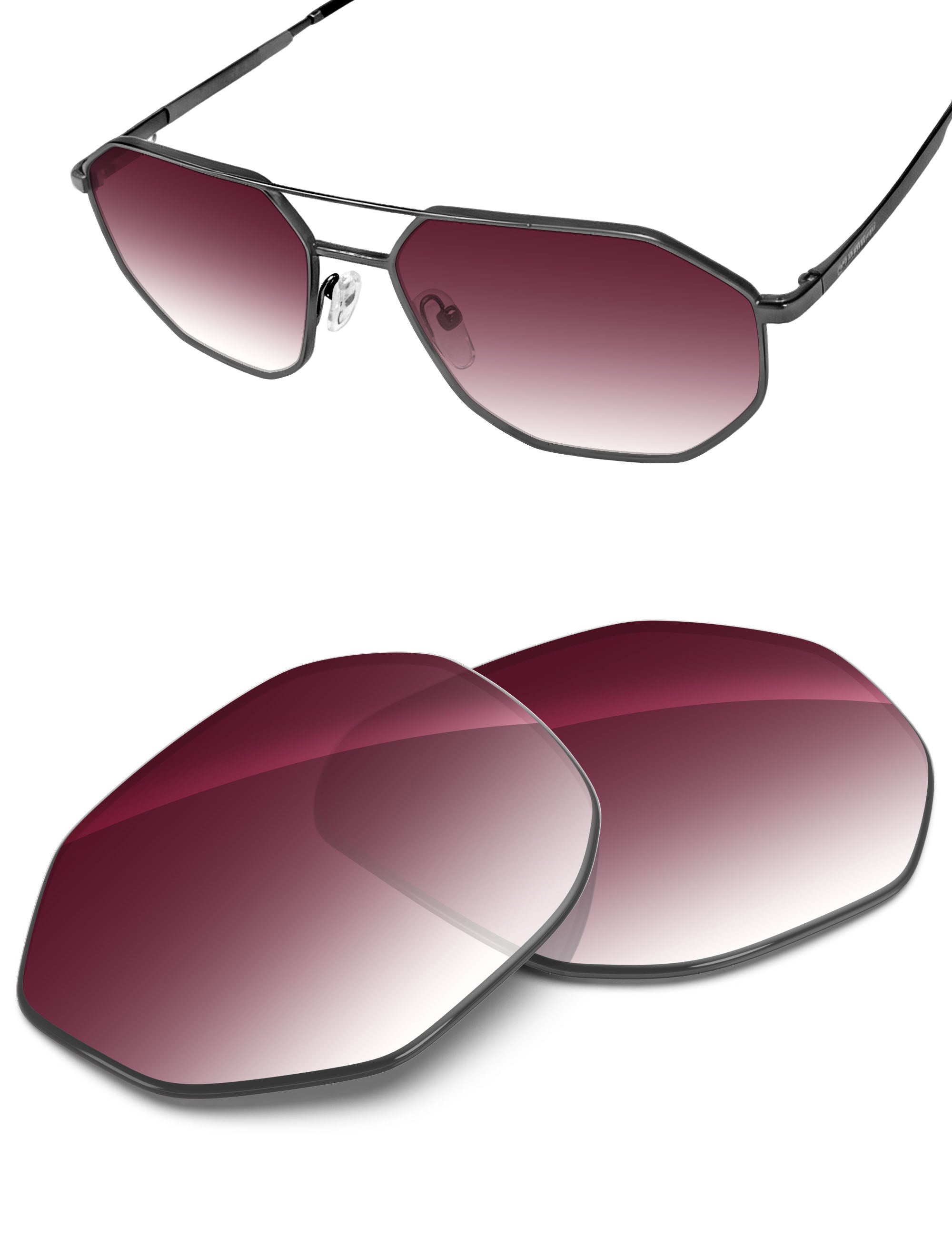 Wine Red Gradient-Non-Polarized