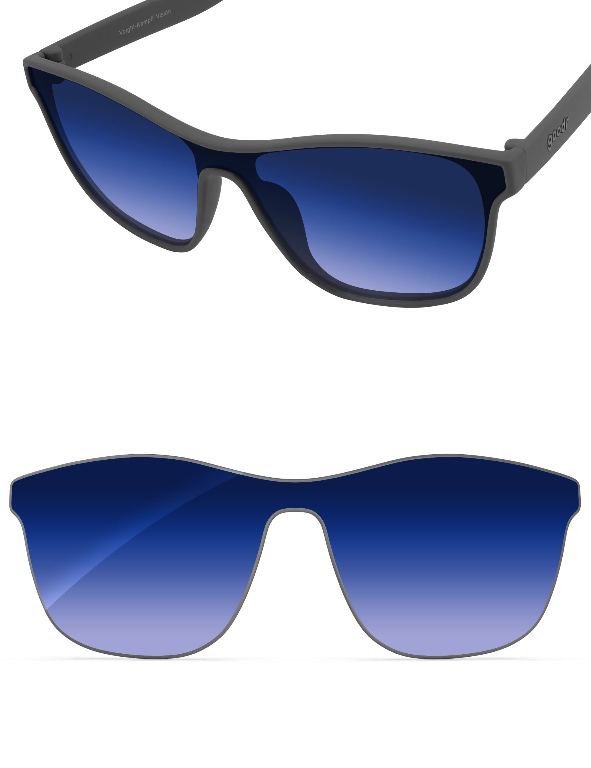 Aqua Blue Gradient-Non-Polarized