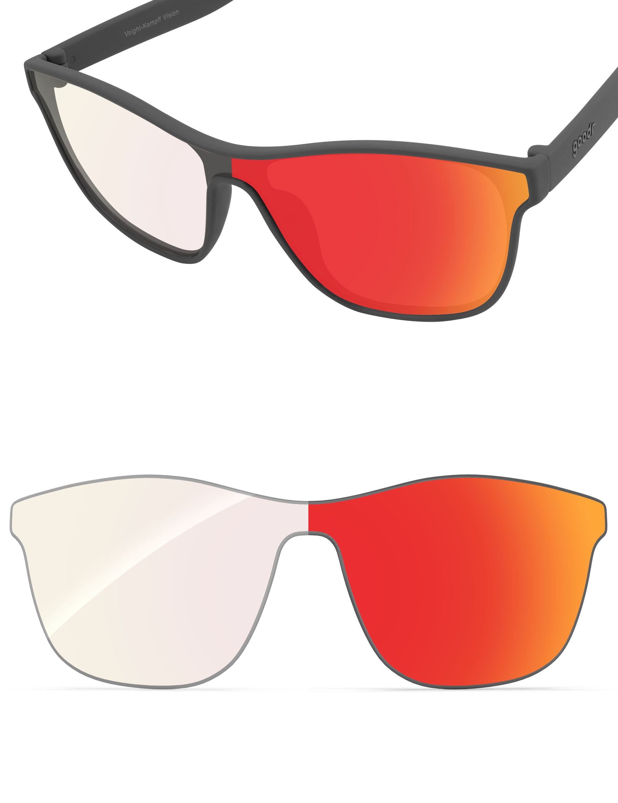 Fire Red FlashMirror™ Photochromic-Non-Polarized