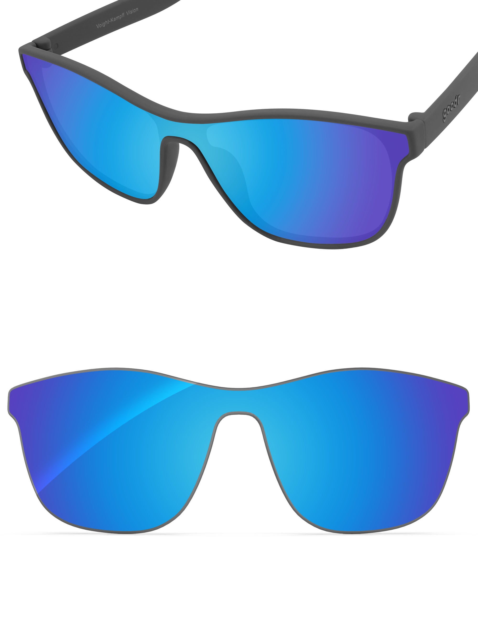 Sky Blue FlashMirror™-Non-Polarized
