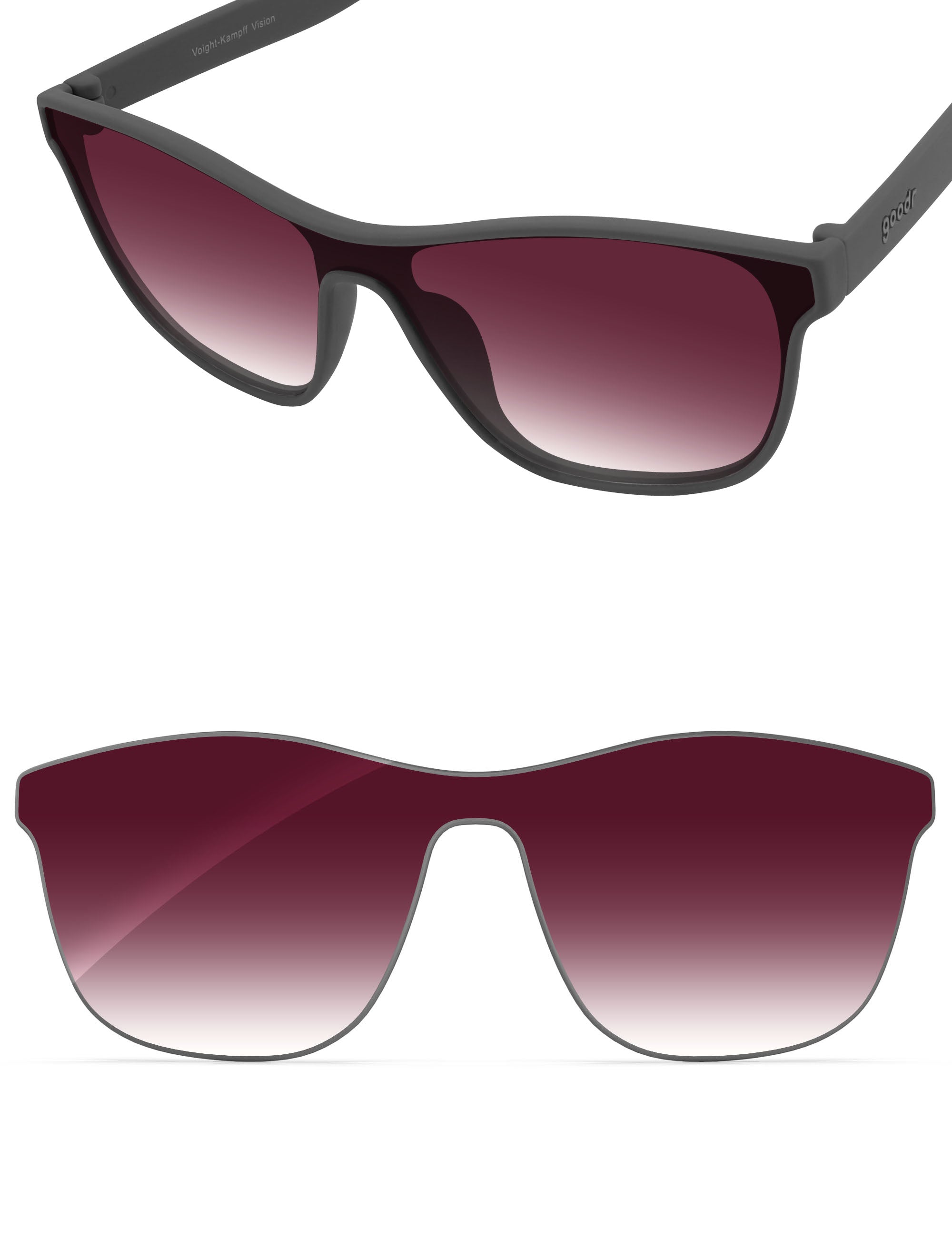 Wine Red Gradient-Non-Polarized