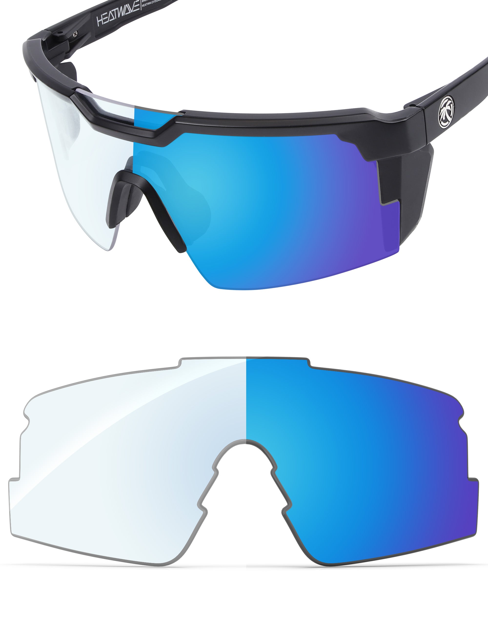 Sky Blue FlashMirror™ Photochromic-Non-Polarized