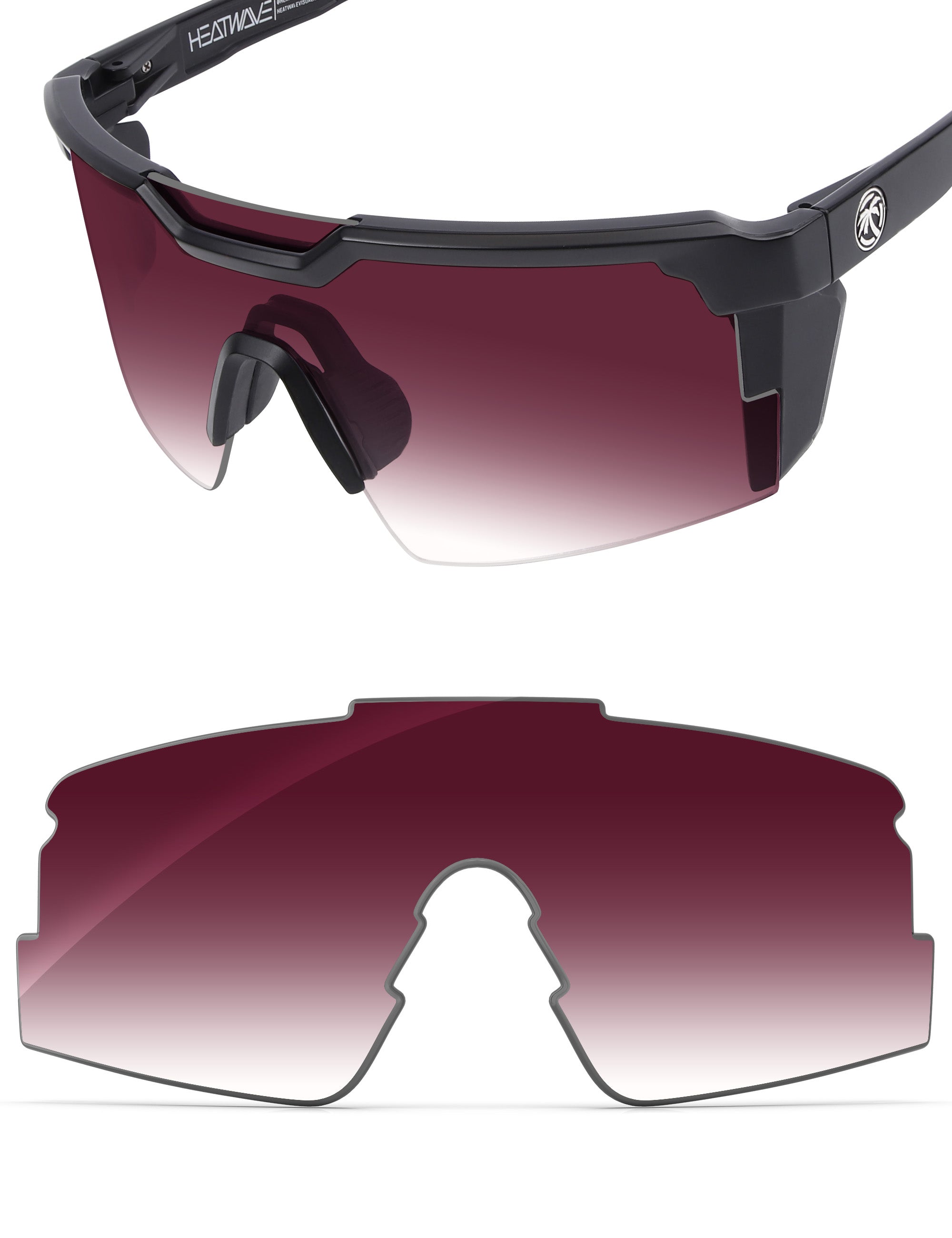 Wine Red Gradient-Non-Polarized