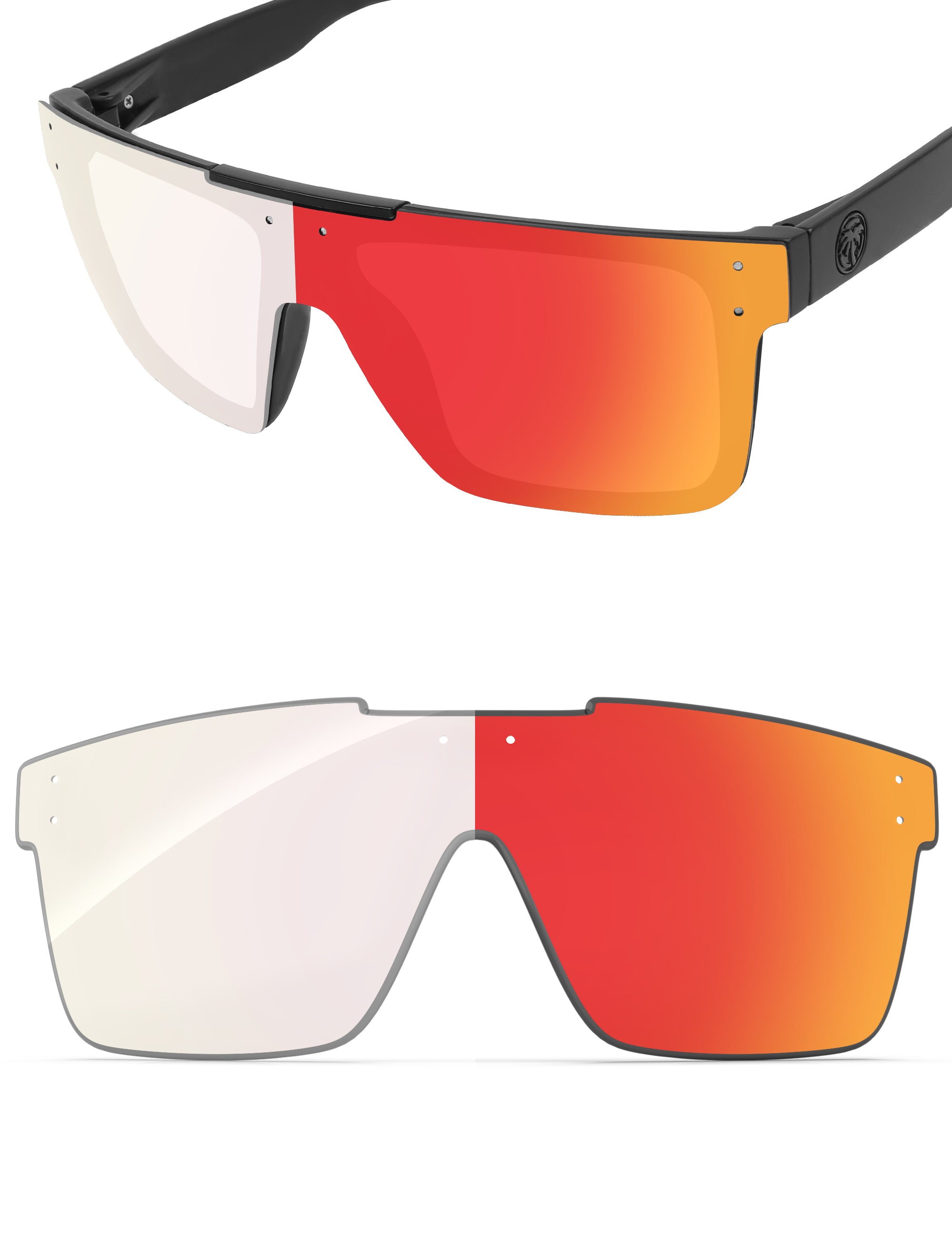 Fire Red FlashMirror™ Photochromic-Non-Polarized