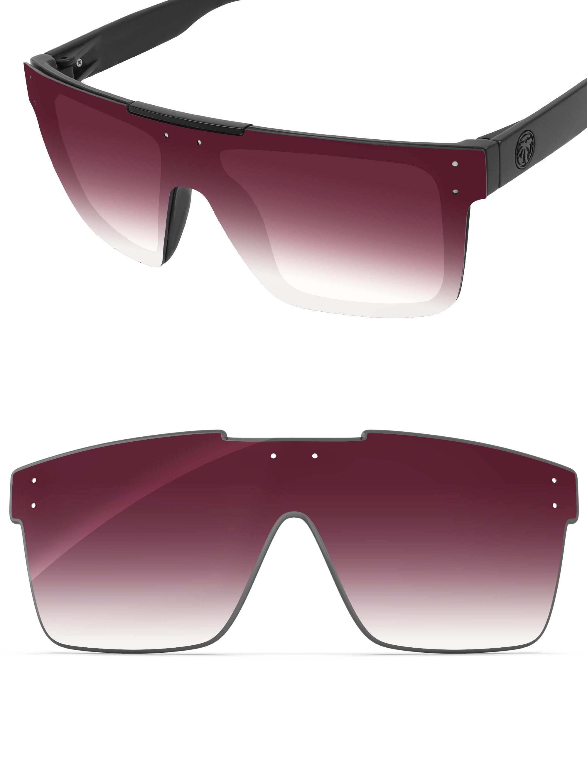 Wine Red Gradient-Non-Polarized