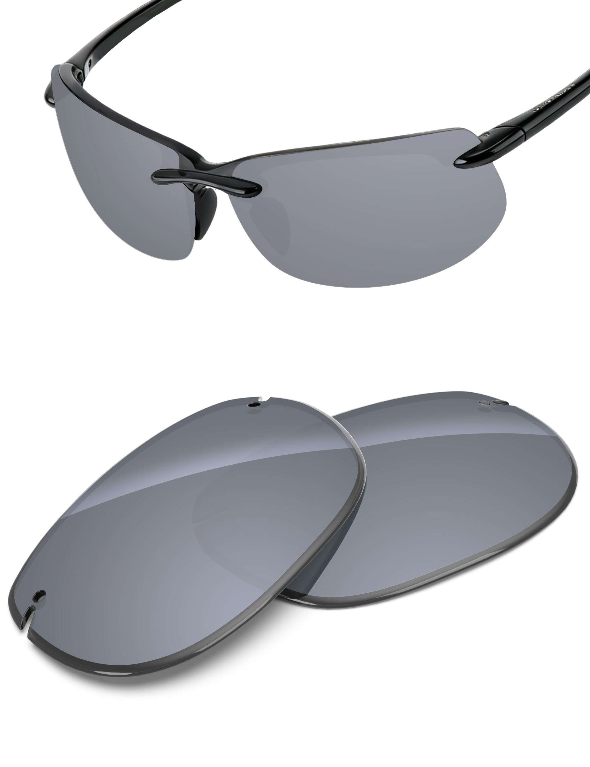 Silver Metallic FlashMirror™-Non-Polarized