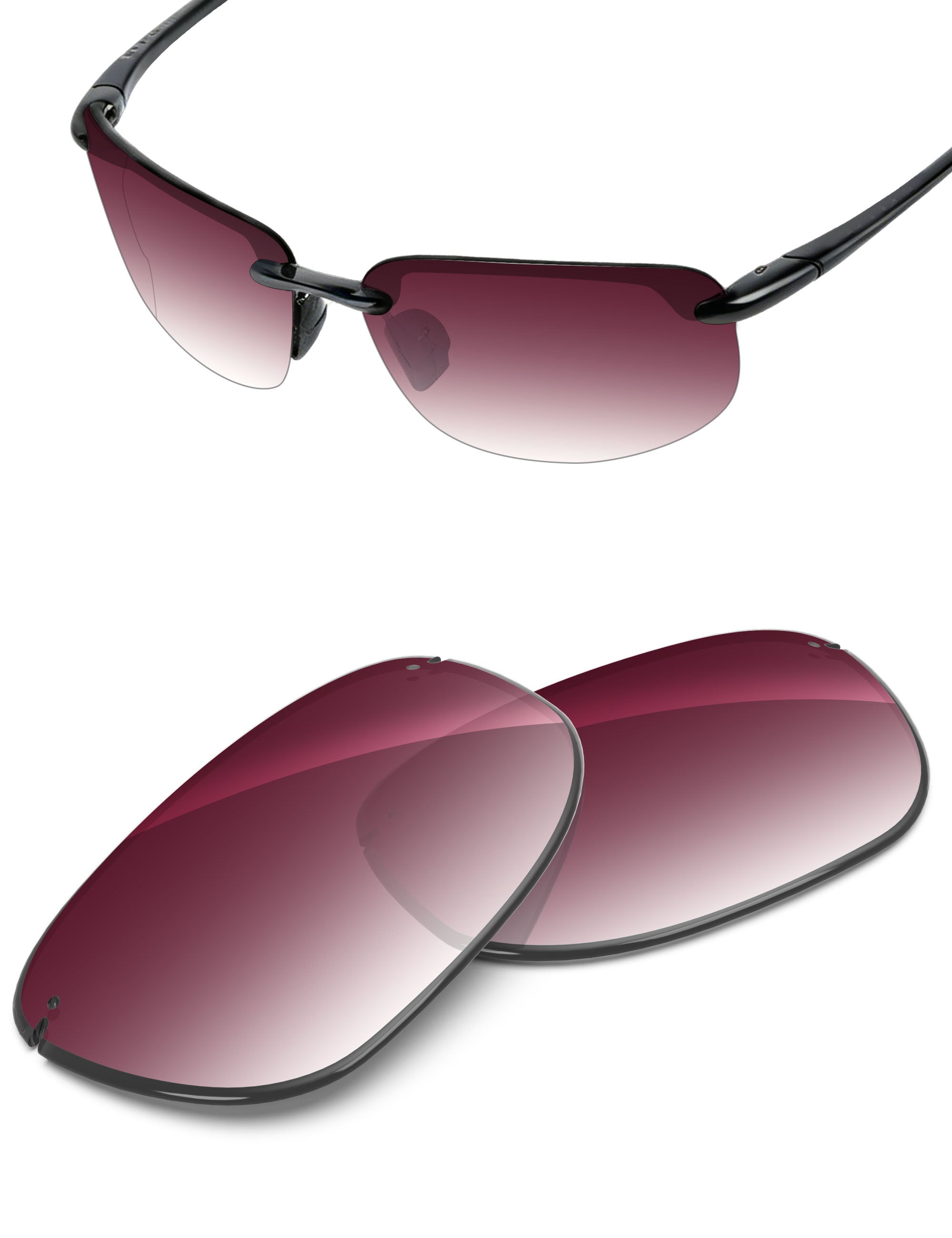 Wine Red Gradient-Non-Polarized