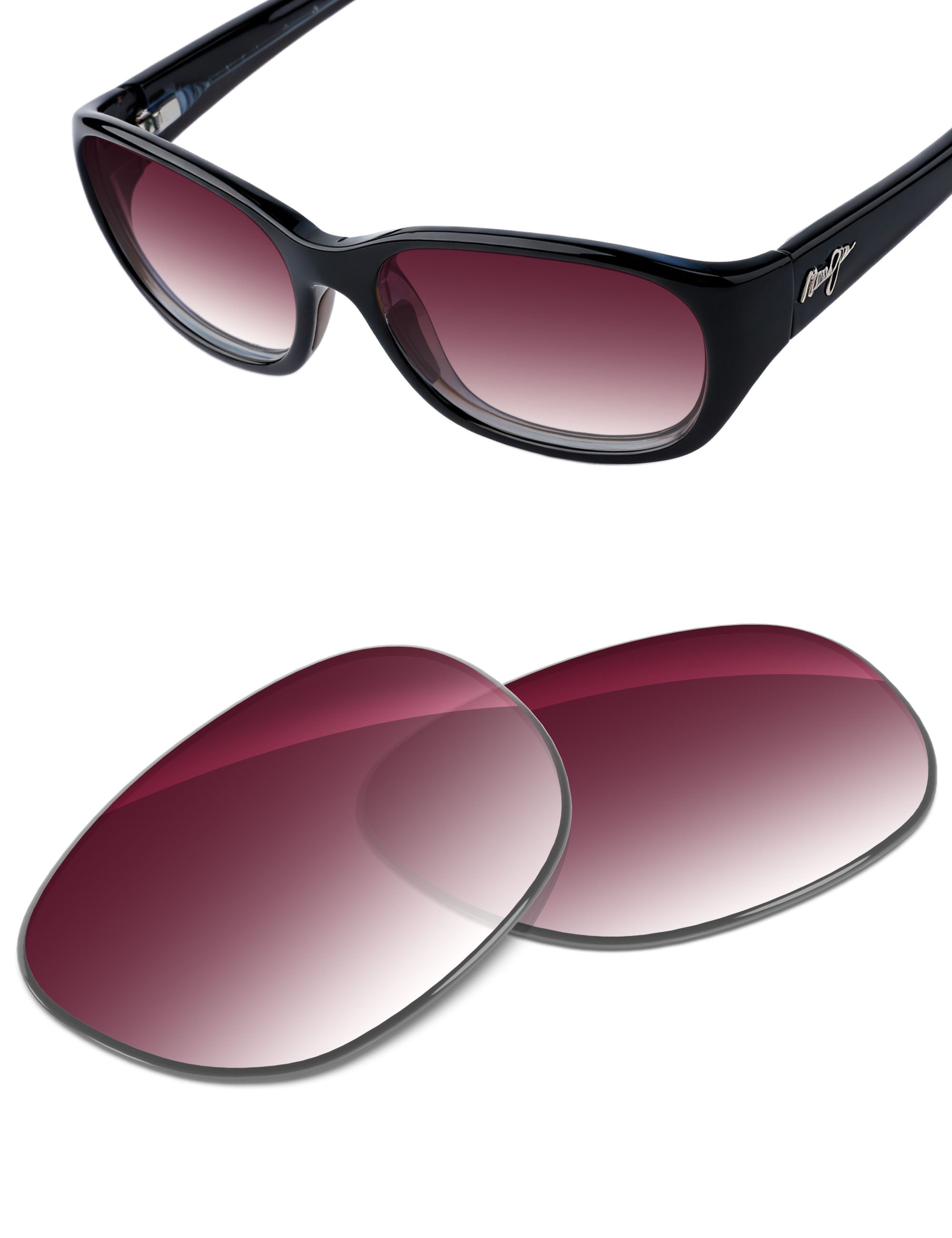 Wine Red Gradient-Non-Polarized