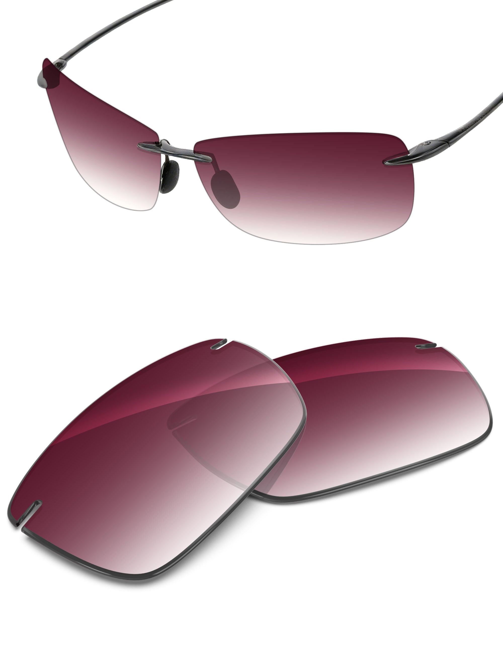 Wine Red Gradient-Non-Polarized