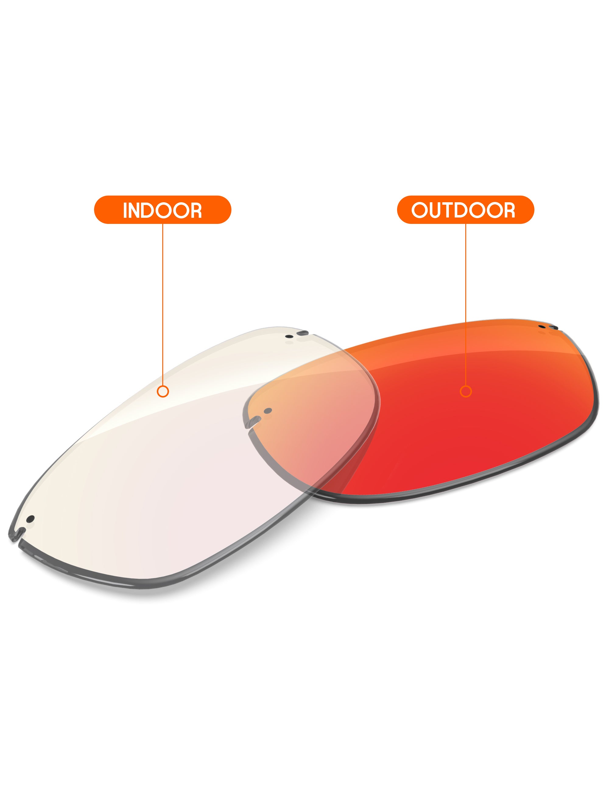 Fire Red FlashMirror™ Photochromic-Non-Polarized