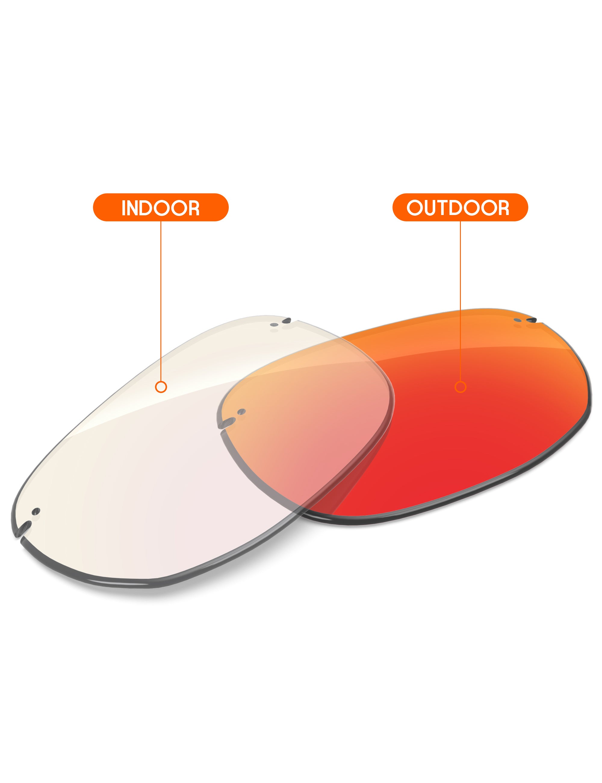 Fire Red FlashMirror™ Photochromic-Non-Polarized
