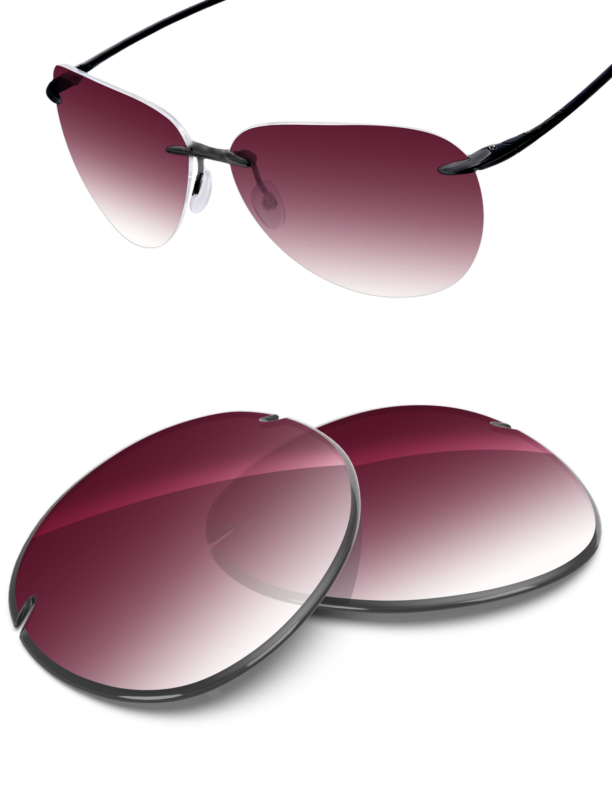 Wine Red Gradient-Non-Polarized