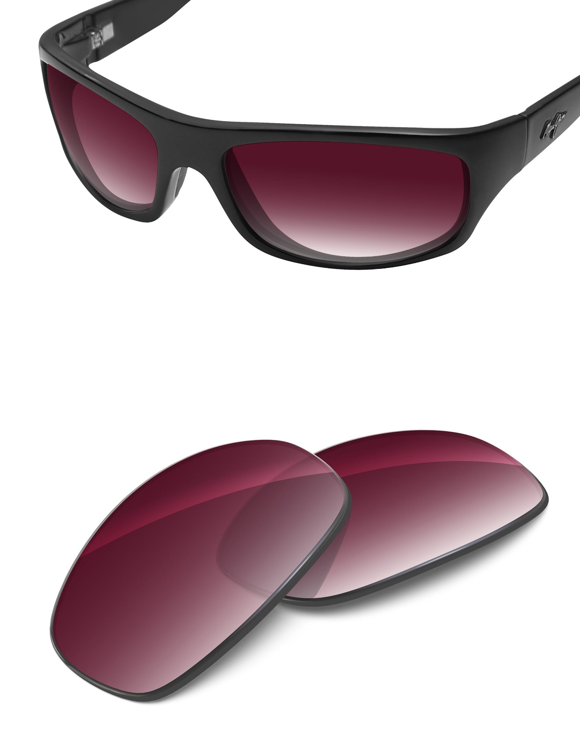 Wine Red Gradient-Non-Polarized