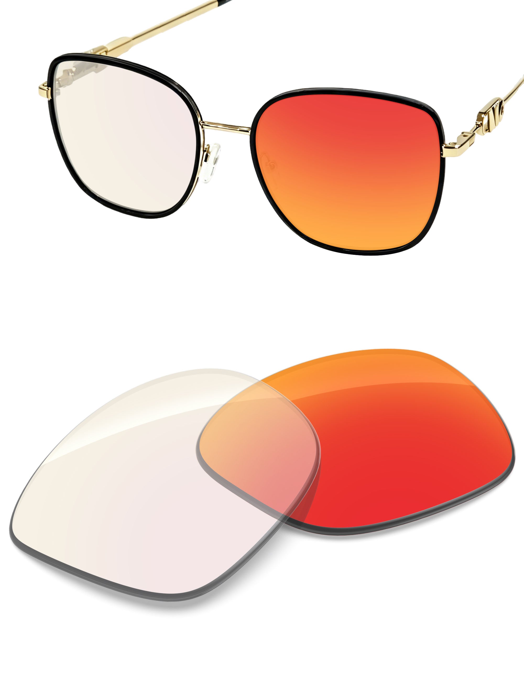 Fire Red FlashMirror™ Photochromic-Non-Polarized