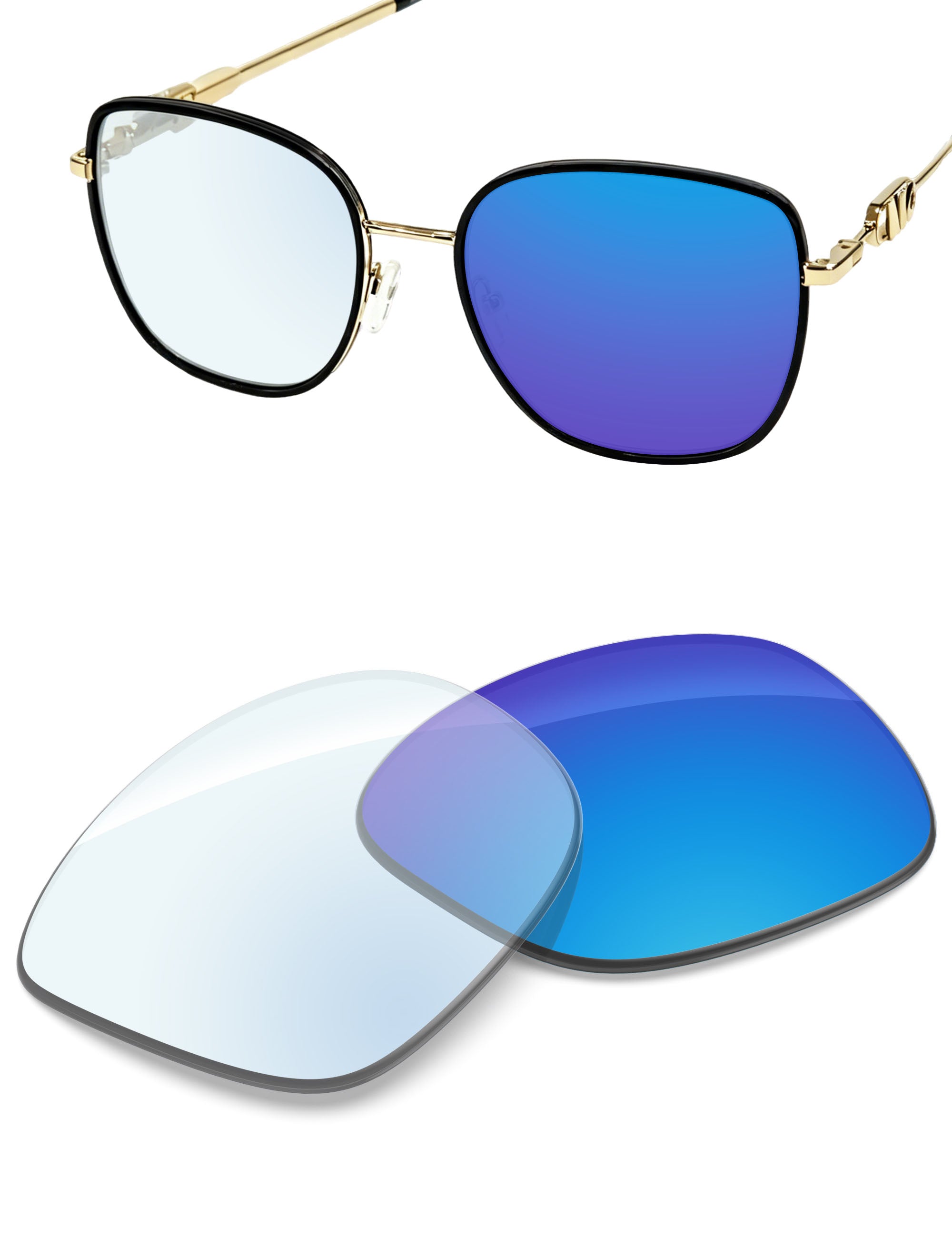 Sky Blue FlashMirror™ Photochromic-Non-Polarized