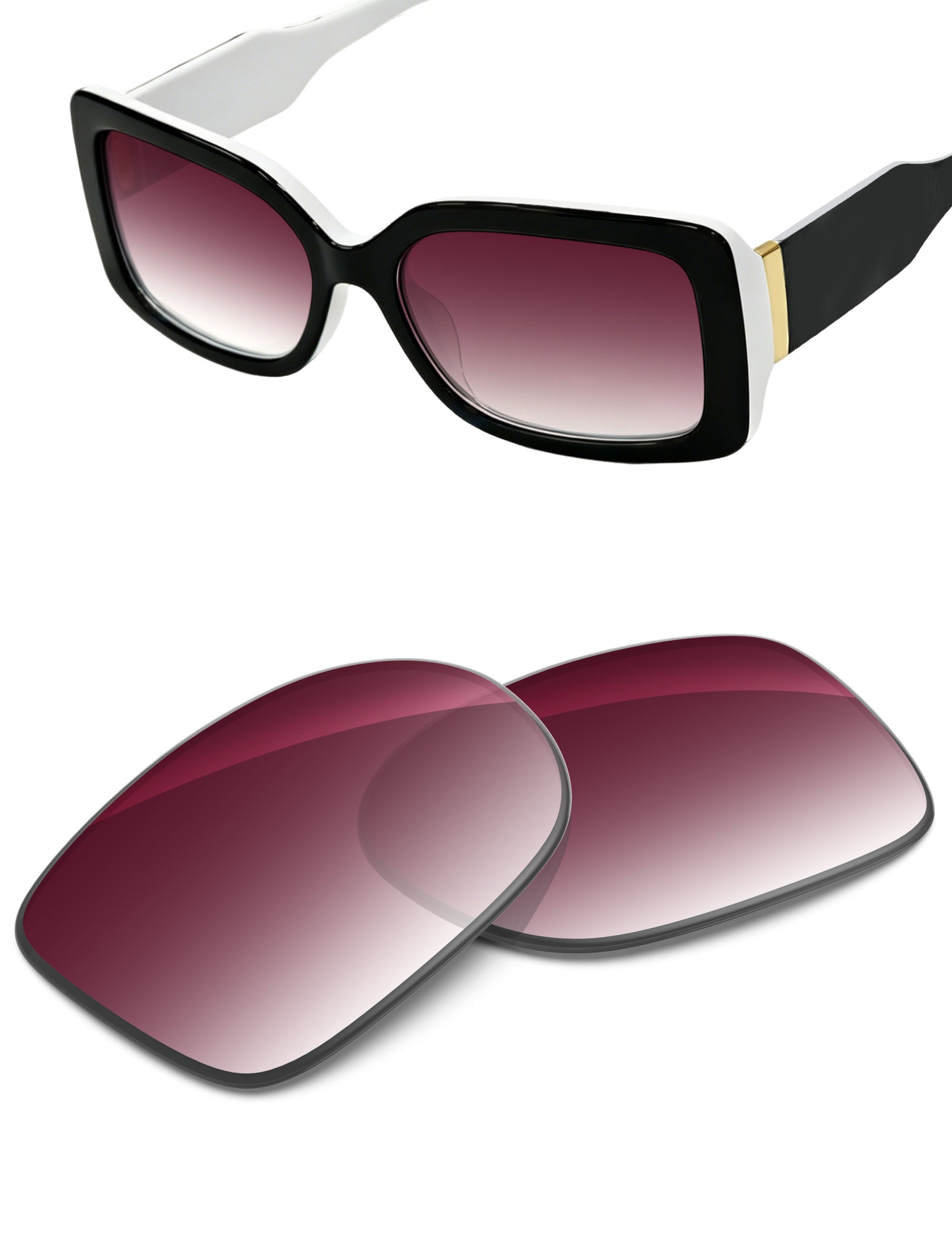 Wine Red Gradient-Non-Polarized