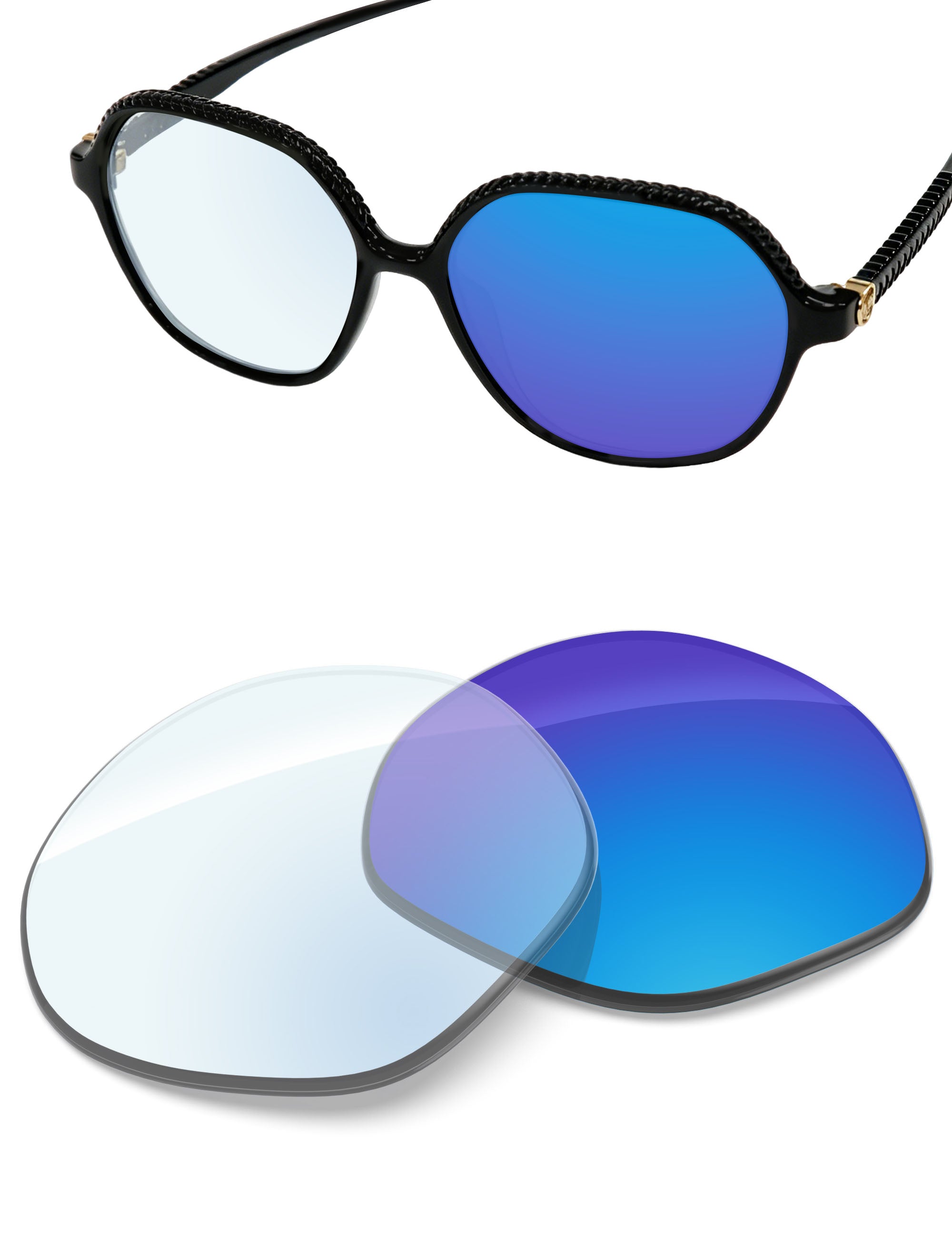 Sky Blue lashMirror™ Photochromic-Non-Polarized