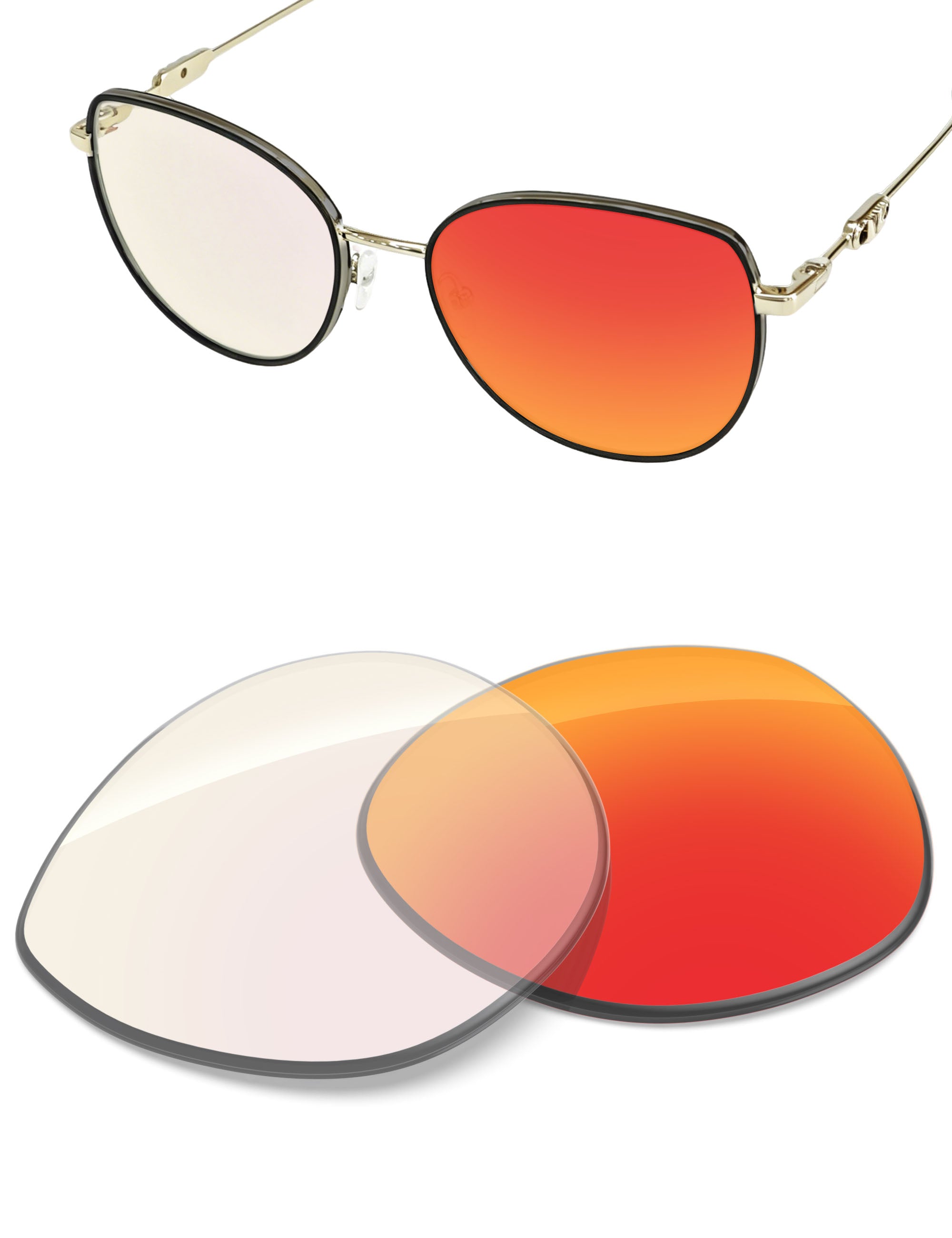 Fire Red FlashMirror™ Photochromic-Non-Polarized