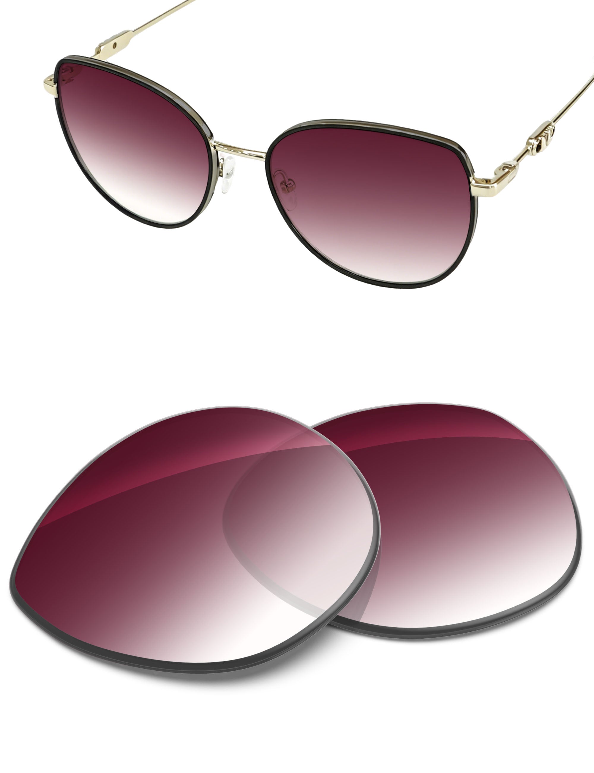 Wine Red Gradient-Non-Polarized