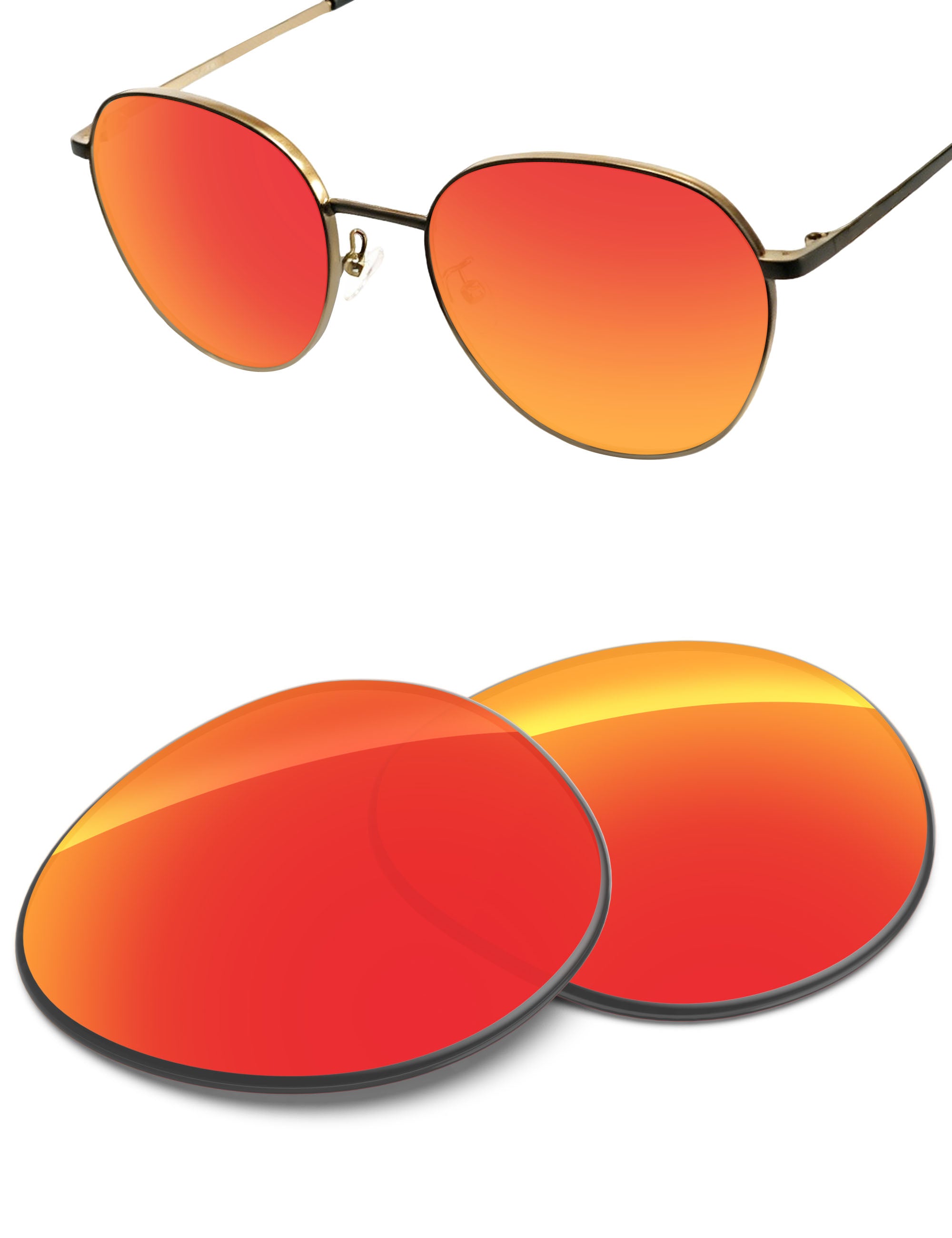 Fire Red FlashMirror™-Non-Polarized