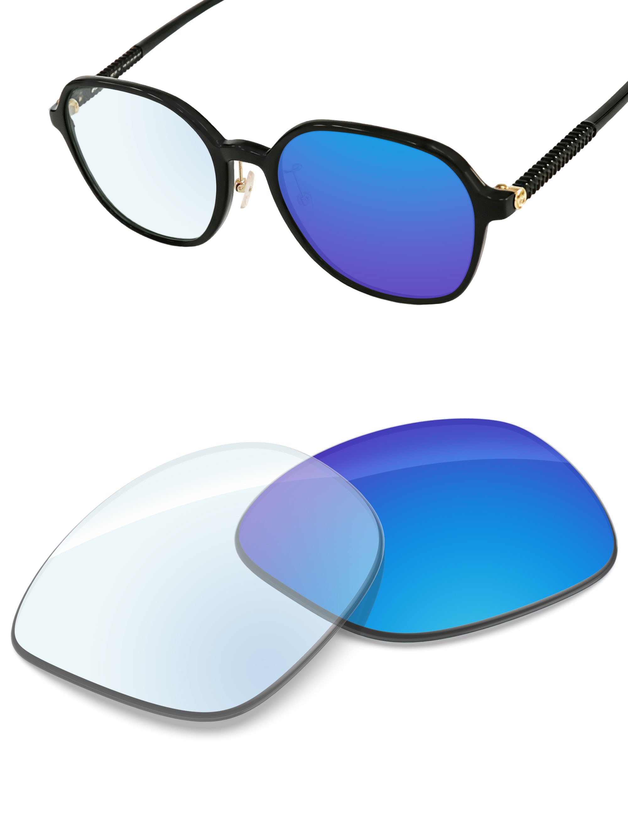 Sky Blue FlashMirror™ Photochromic-Non-Polarized