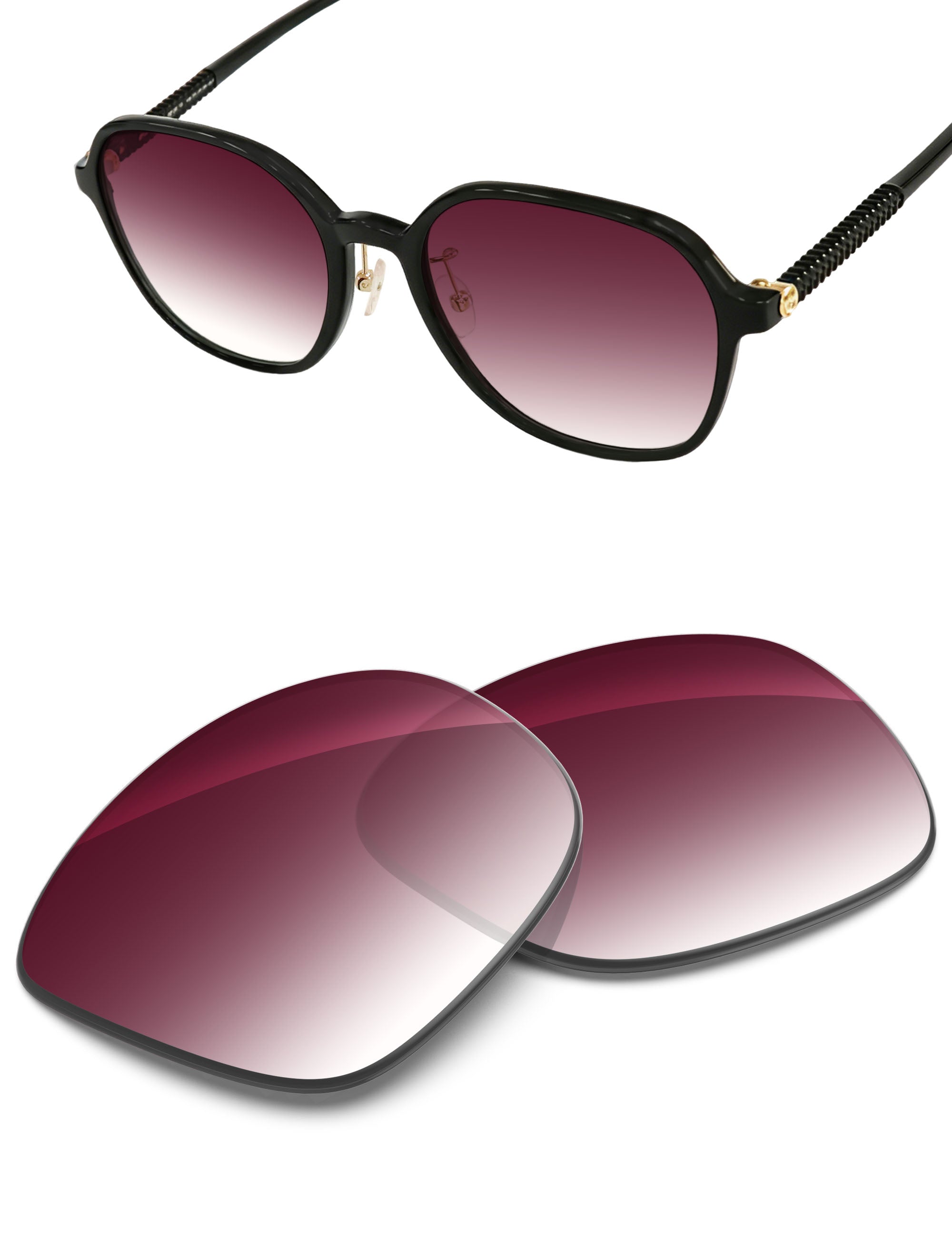 Wine Red Gradient-Non-Polarized