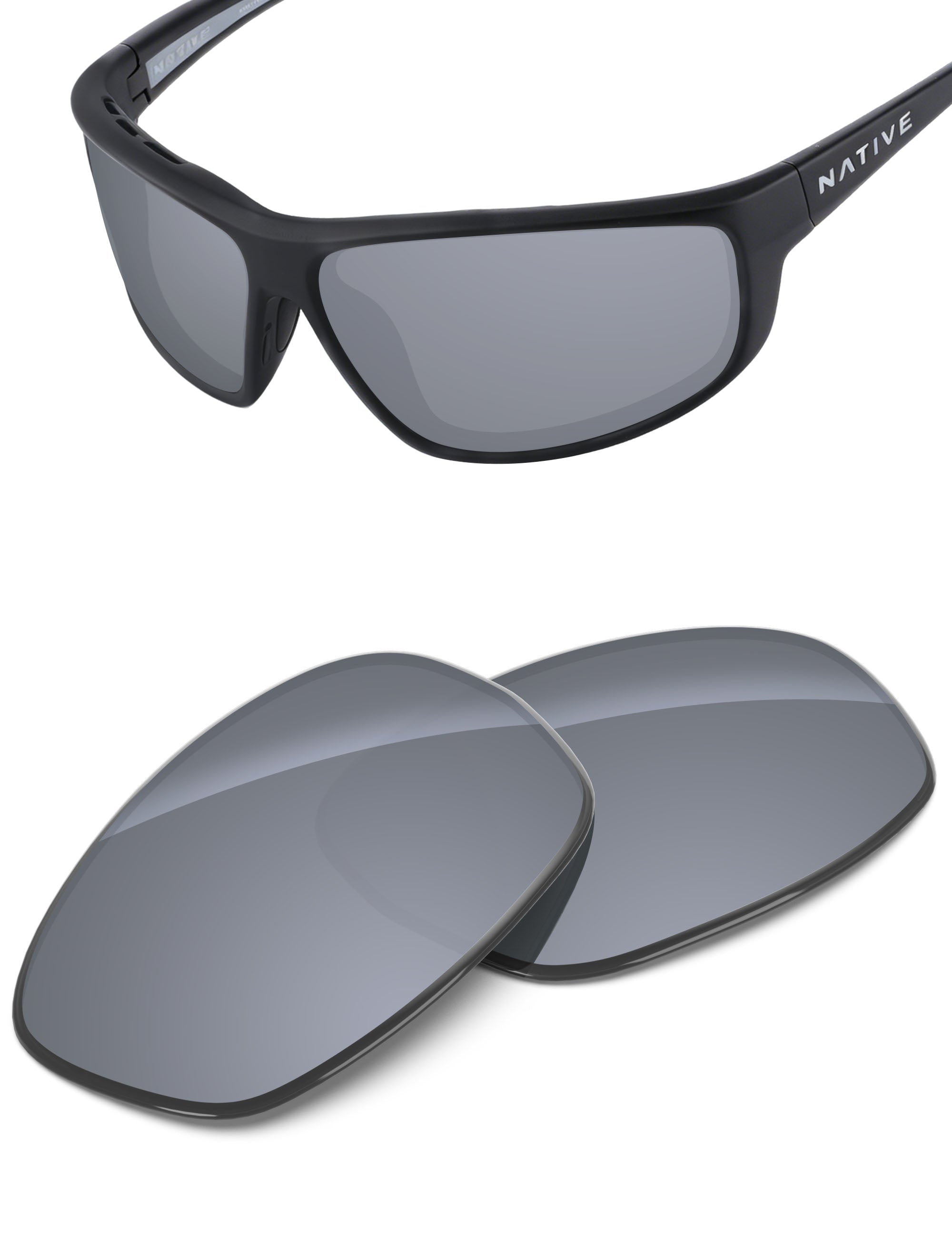Silver Metallic FlashMirror™-Non-Polarized