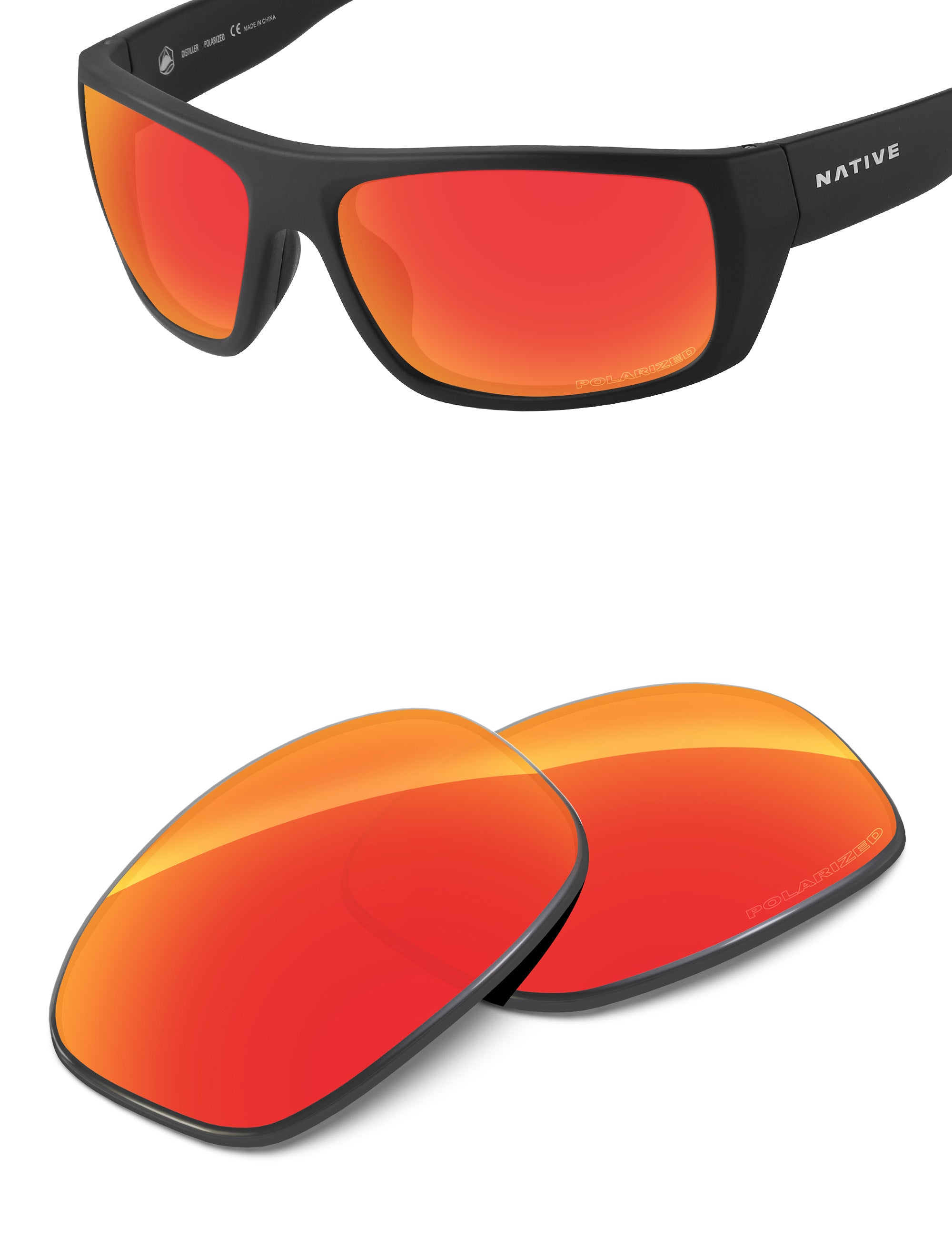 Fire Red FlashMirror™-Polarized