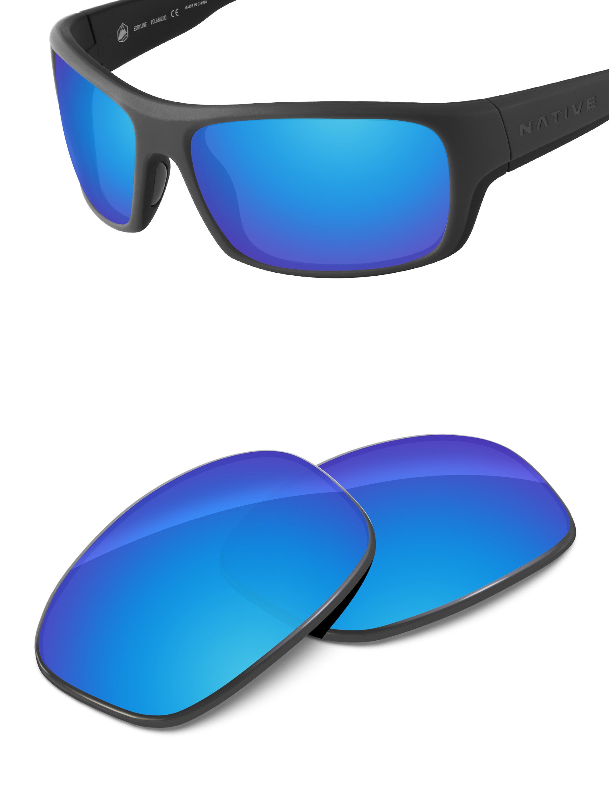Sky Blue FlashMirror™-Non-Polarized