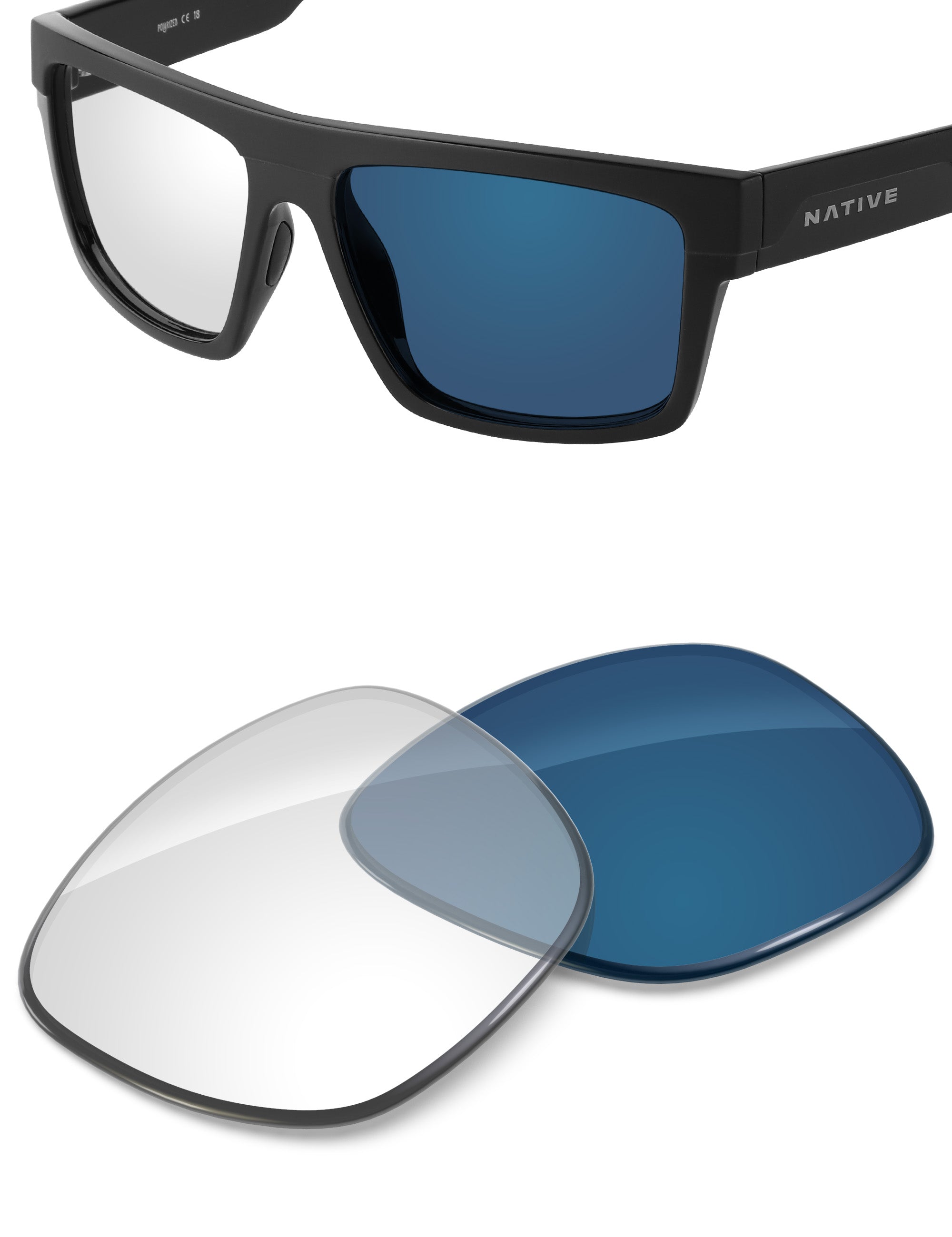 Adapt Blue Photochromic-Non-Polarized
