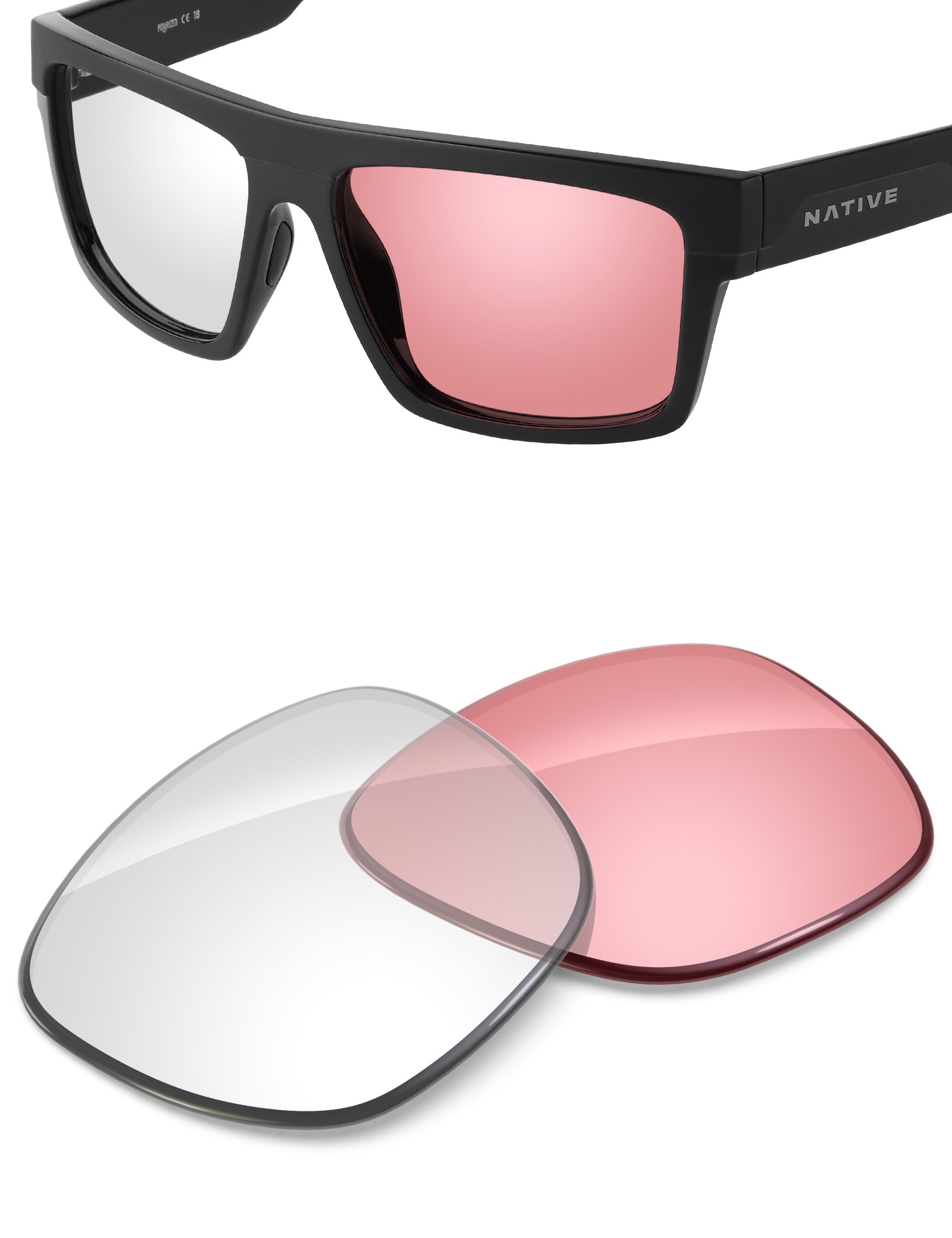 Adapt Pink Photochromic-Non-Polarized