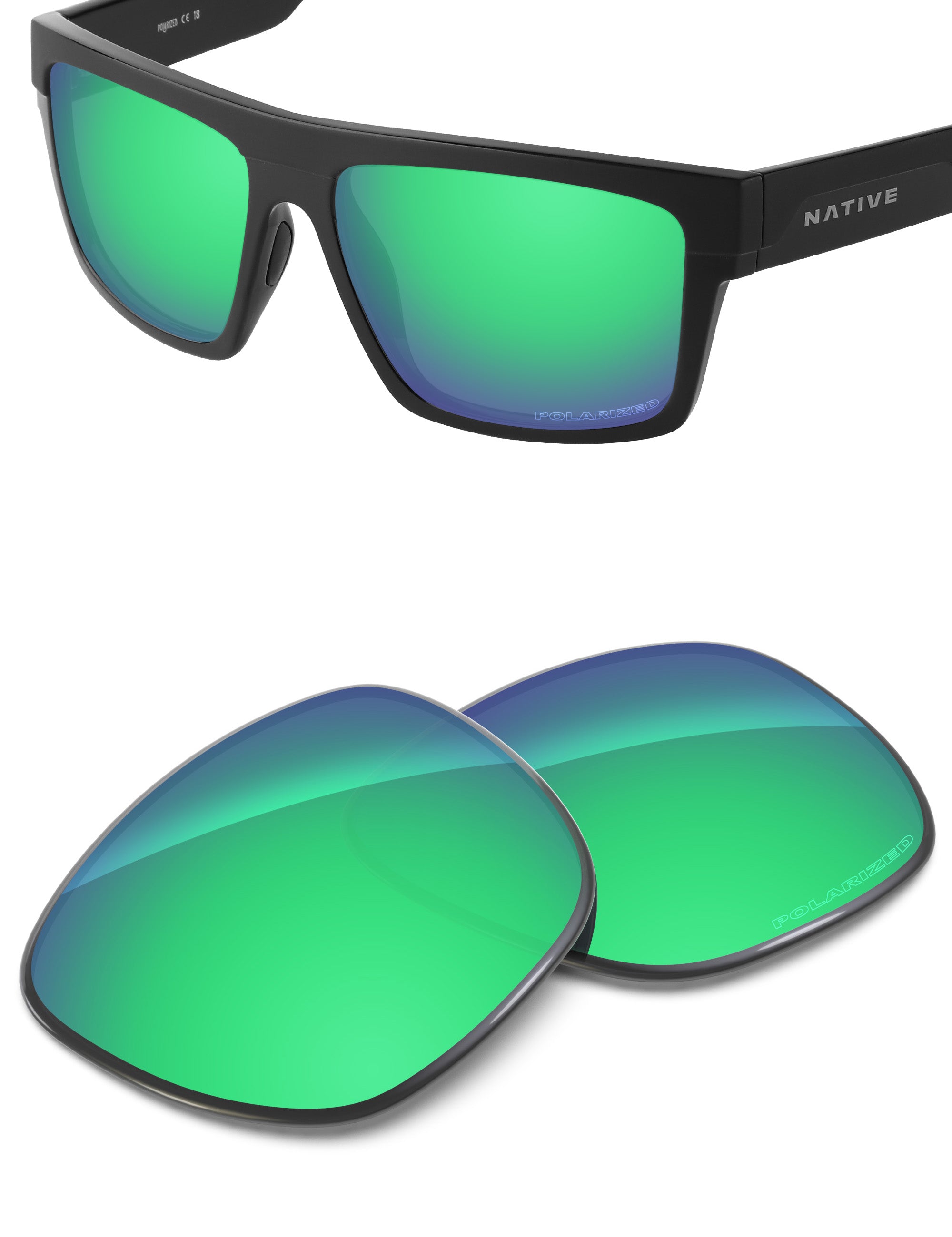 Emerald Green FlashMirror™-Polarized
