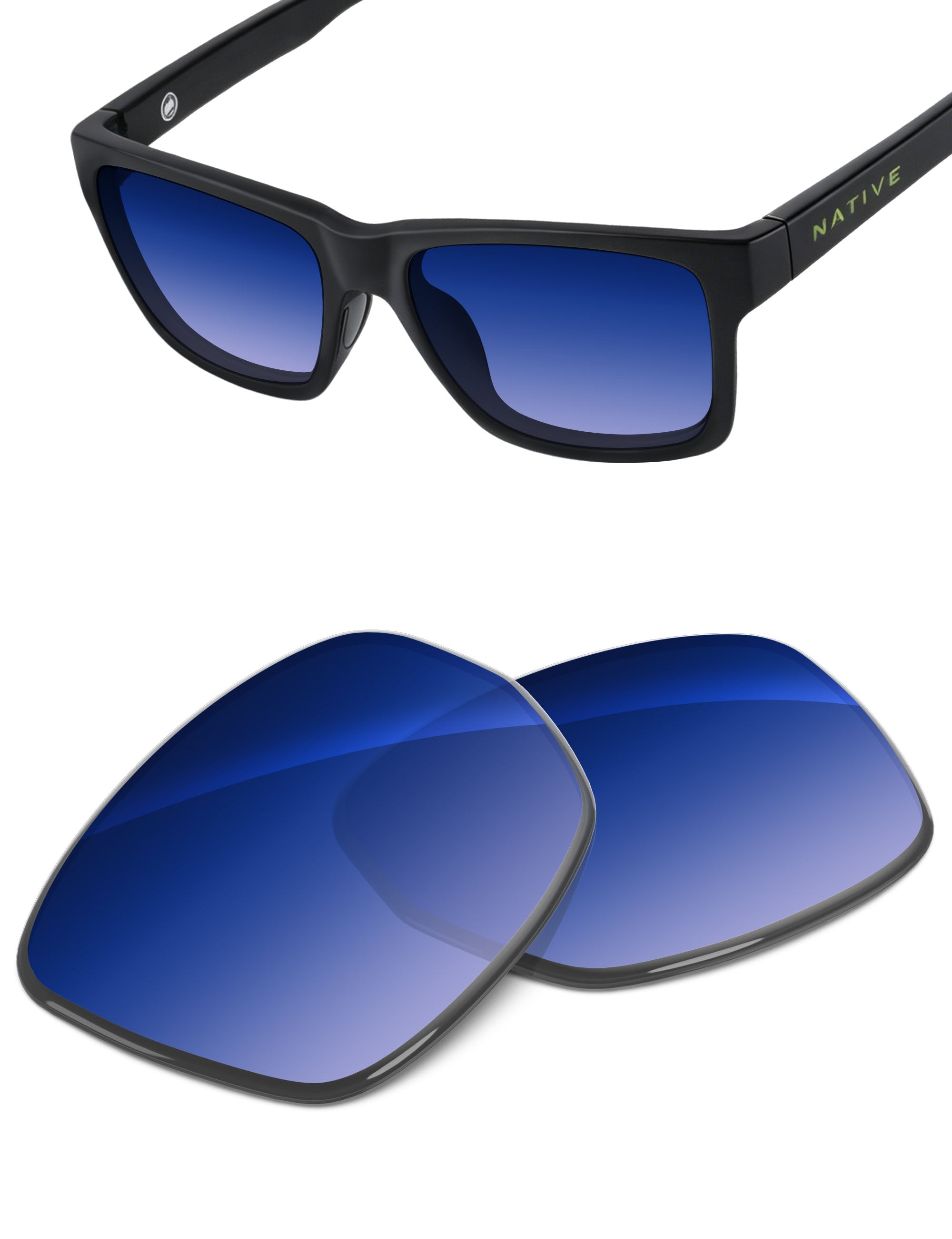 Aqua Blue Gradient-Non-Polarized
