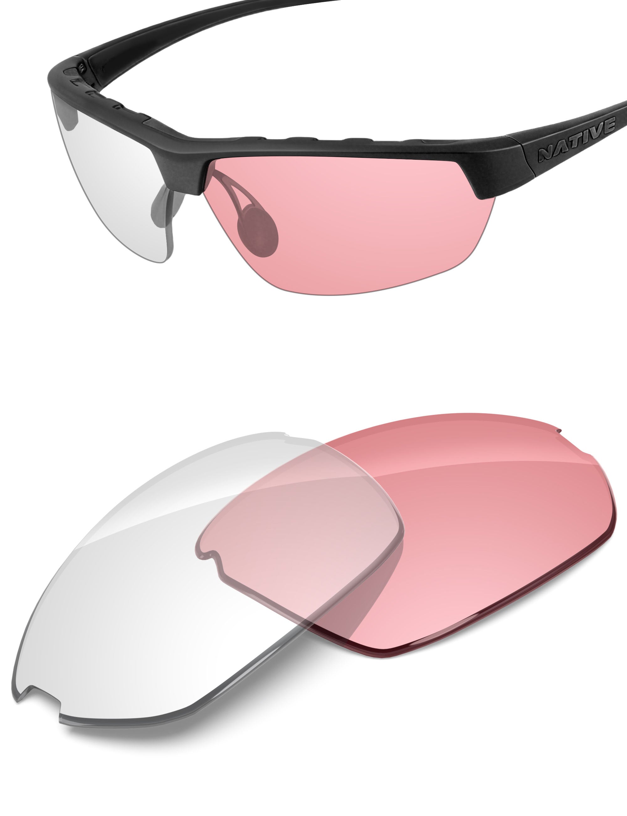 Adapt Pink Photochromic-Non-Polarized