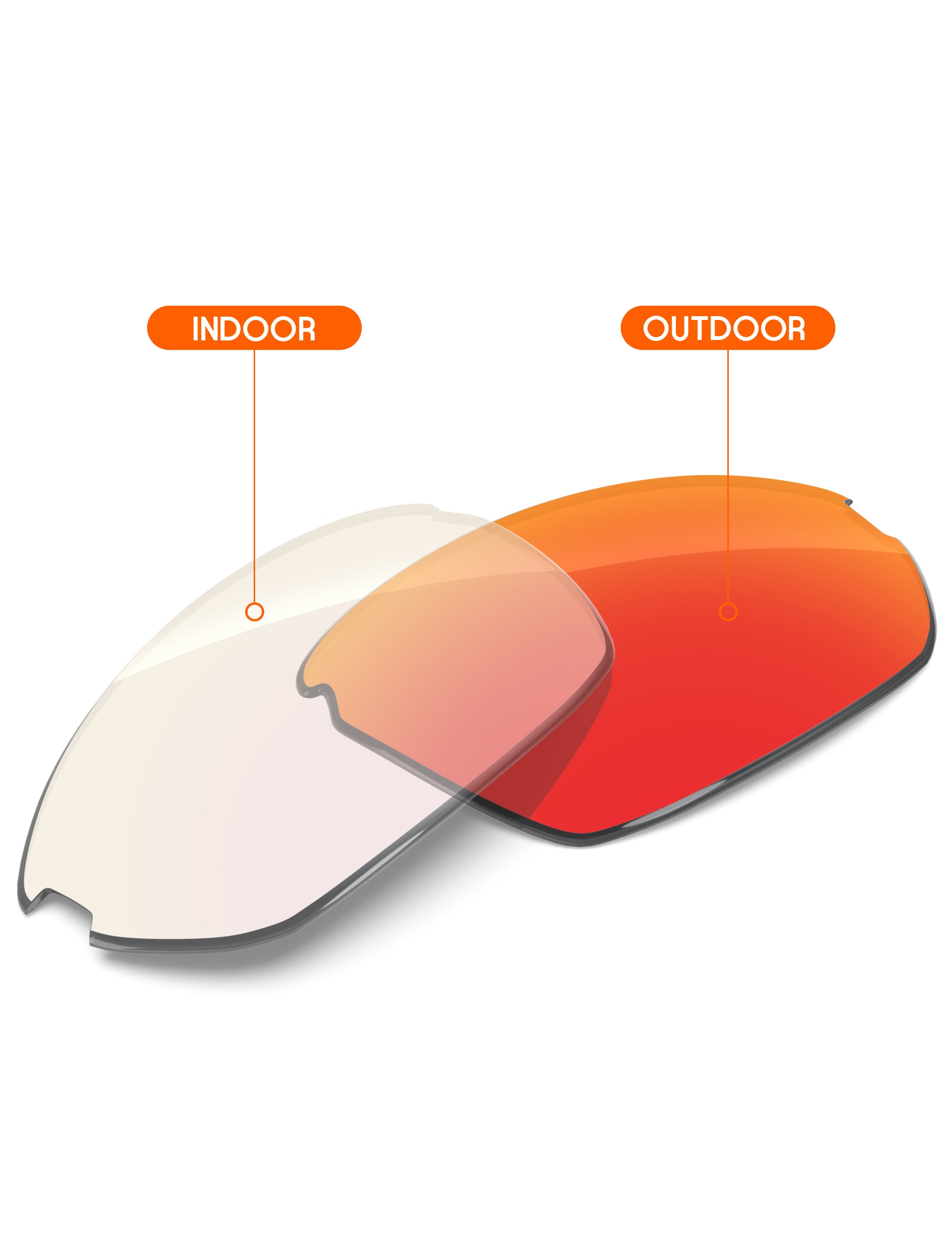 Fire Red FlashMirror™ Photochromic-Non-Polarized