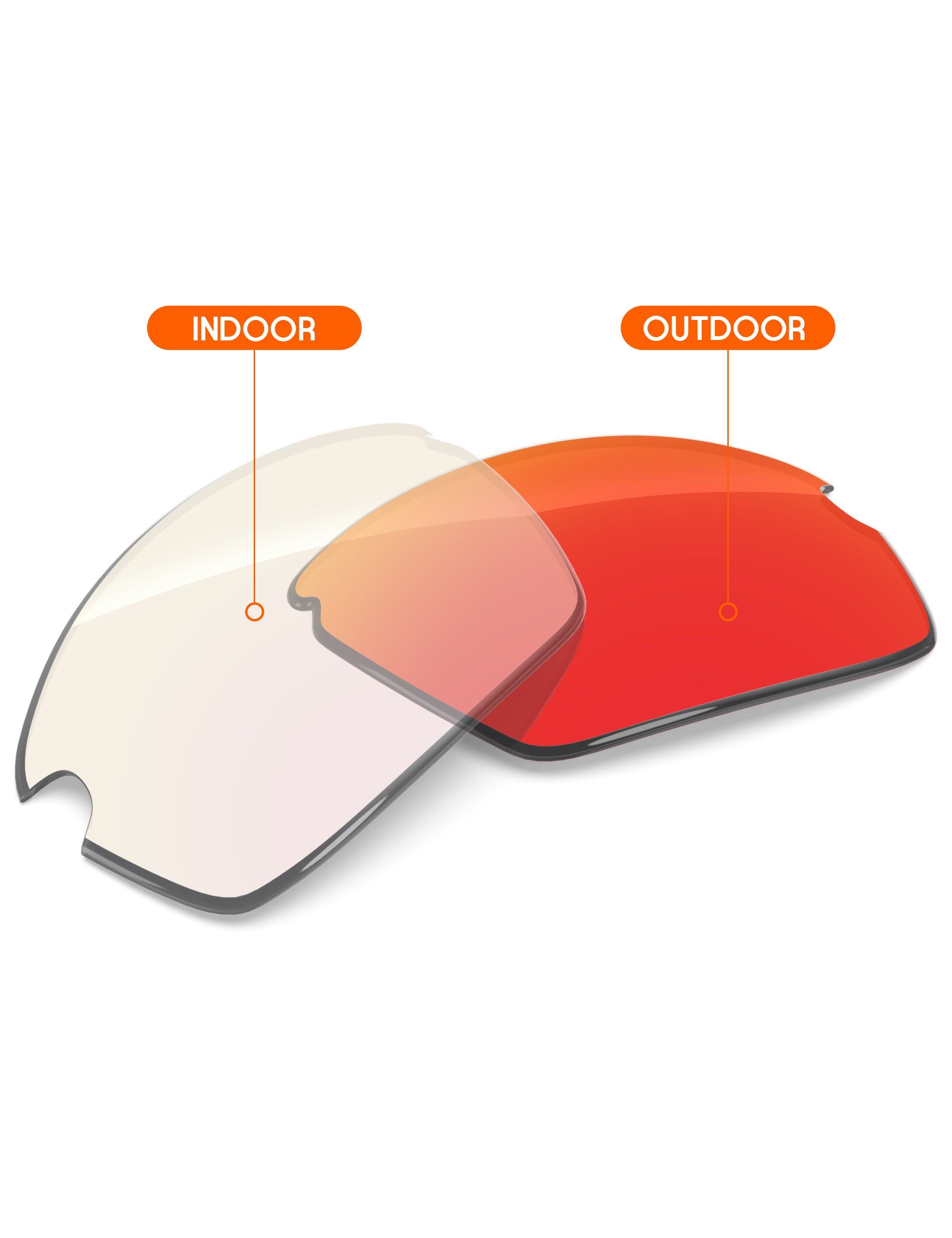 Fire Red FlashMirror™ Photochromic-Non-Polarized