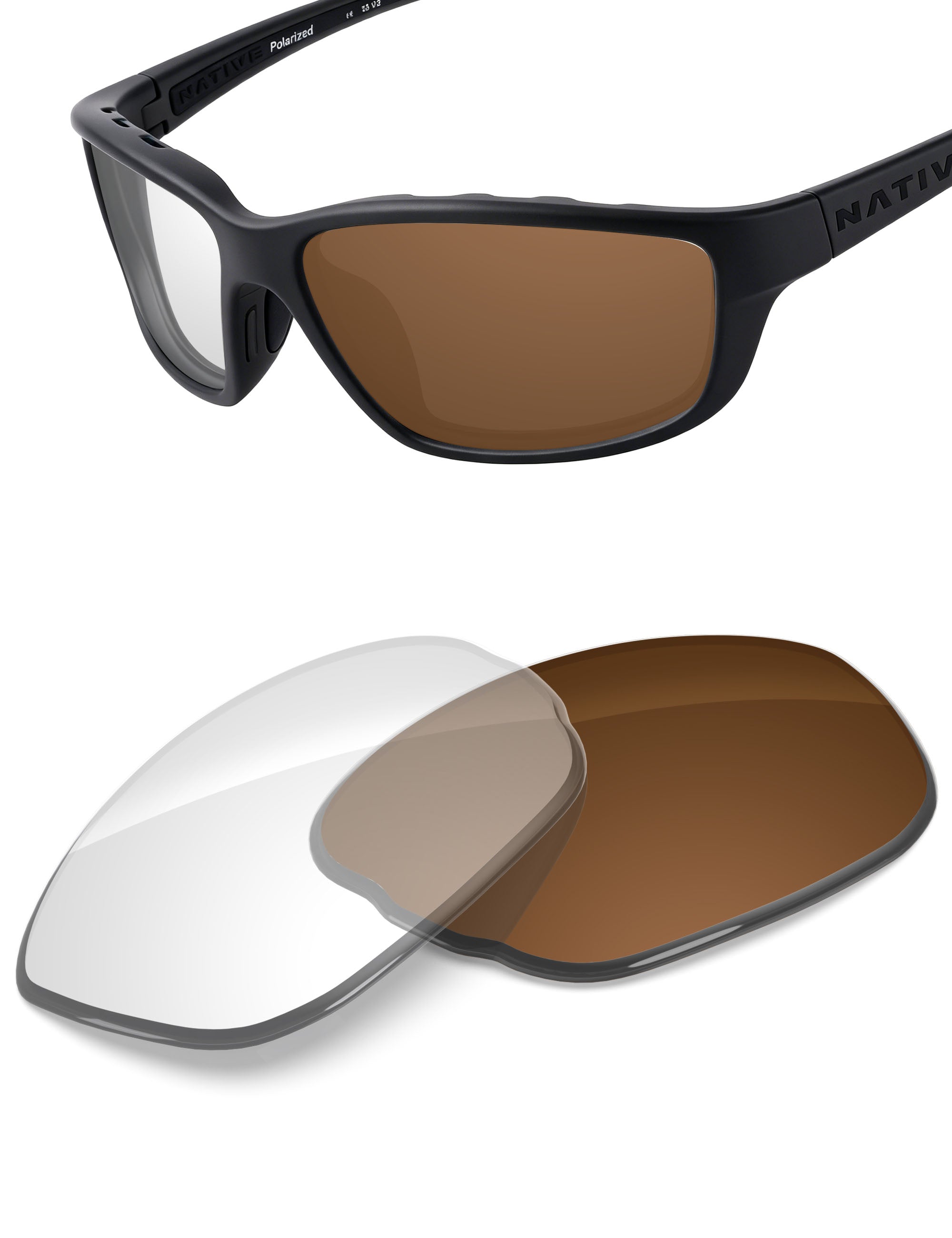 Adapt Brown Photochromic-Non-Polarized