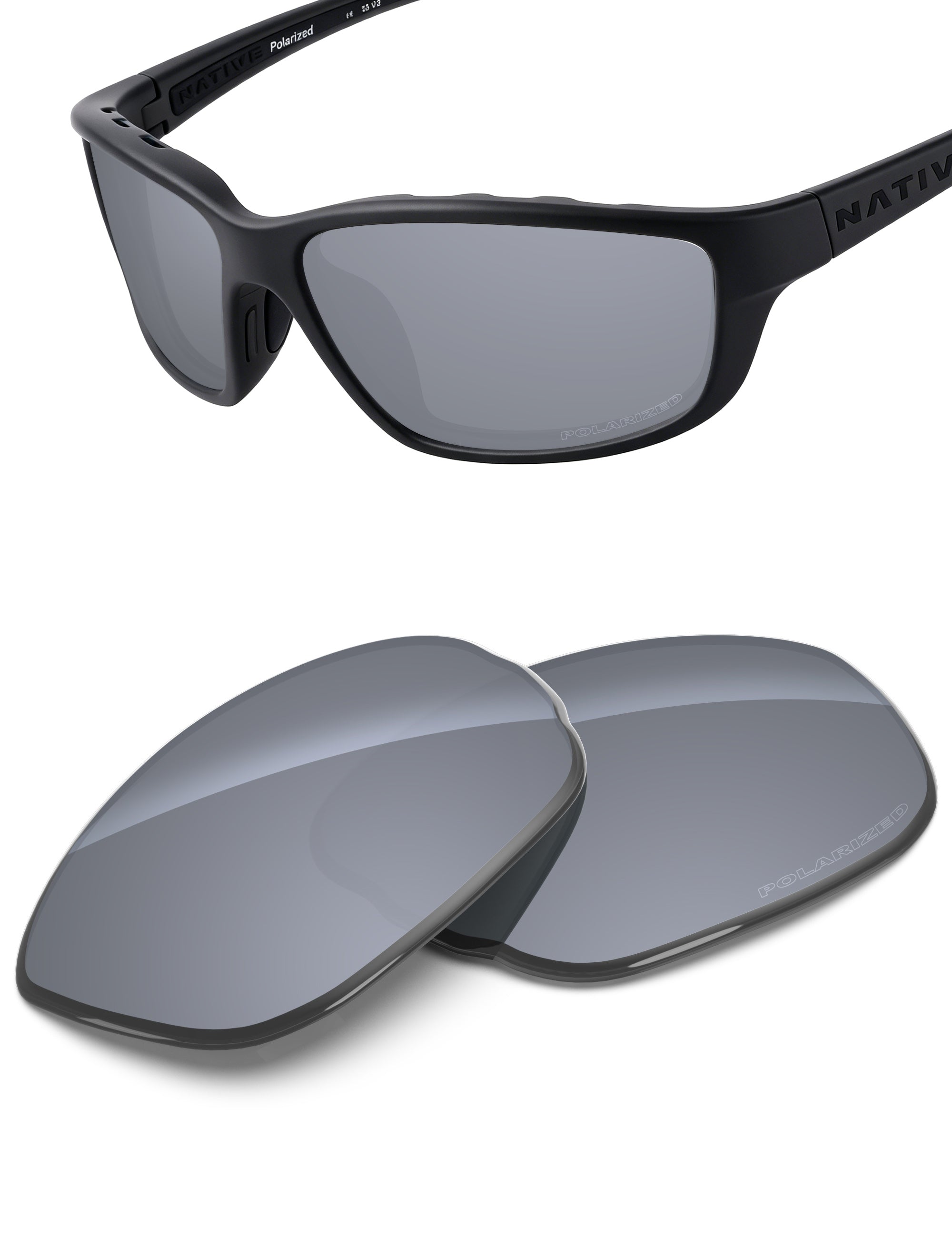 Silver Metallic FlashMirror™-Polarized