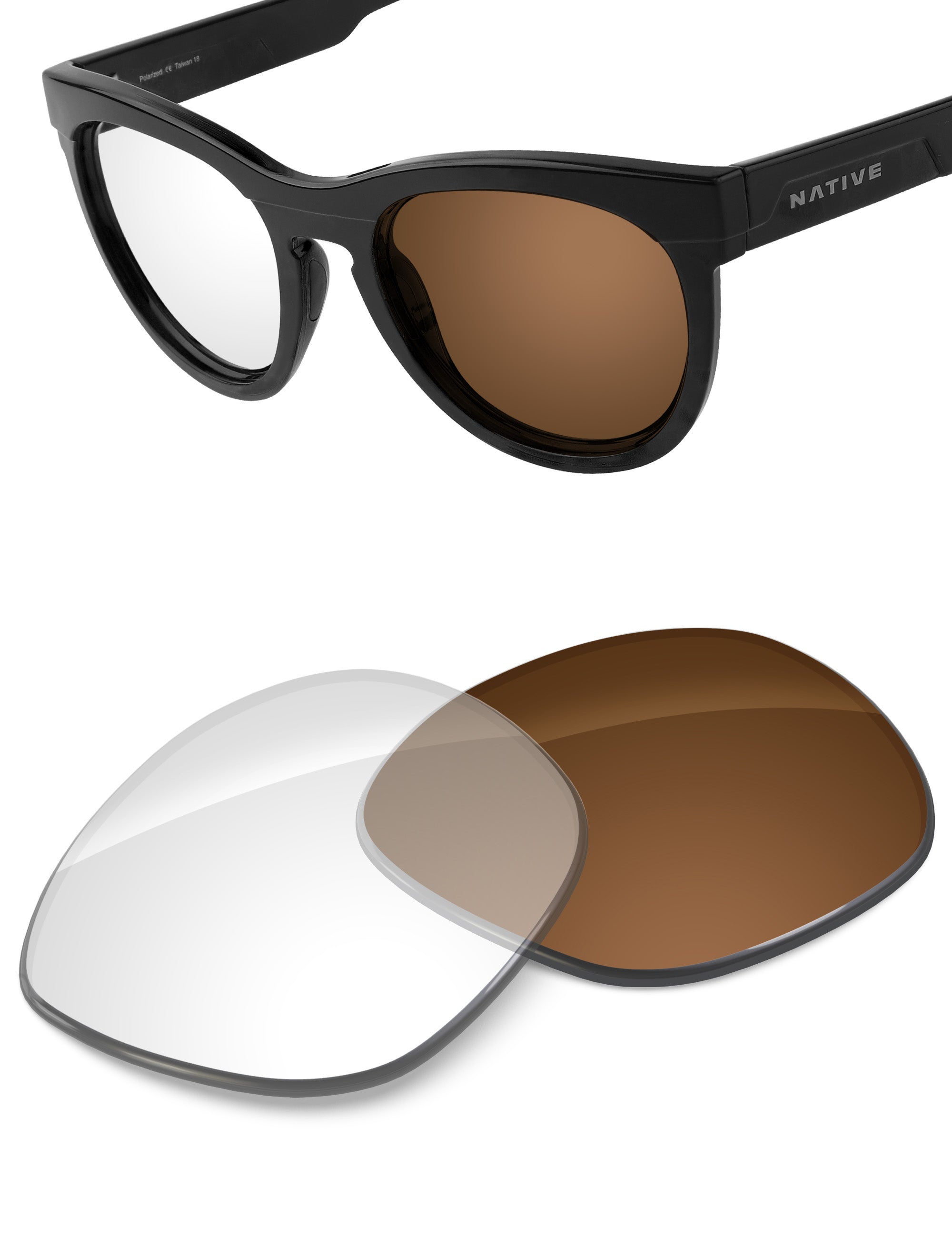 Adapt Brown Photochromic-Non-Polarized