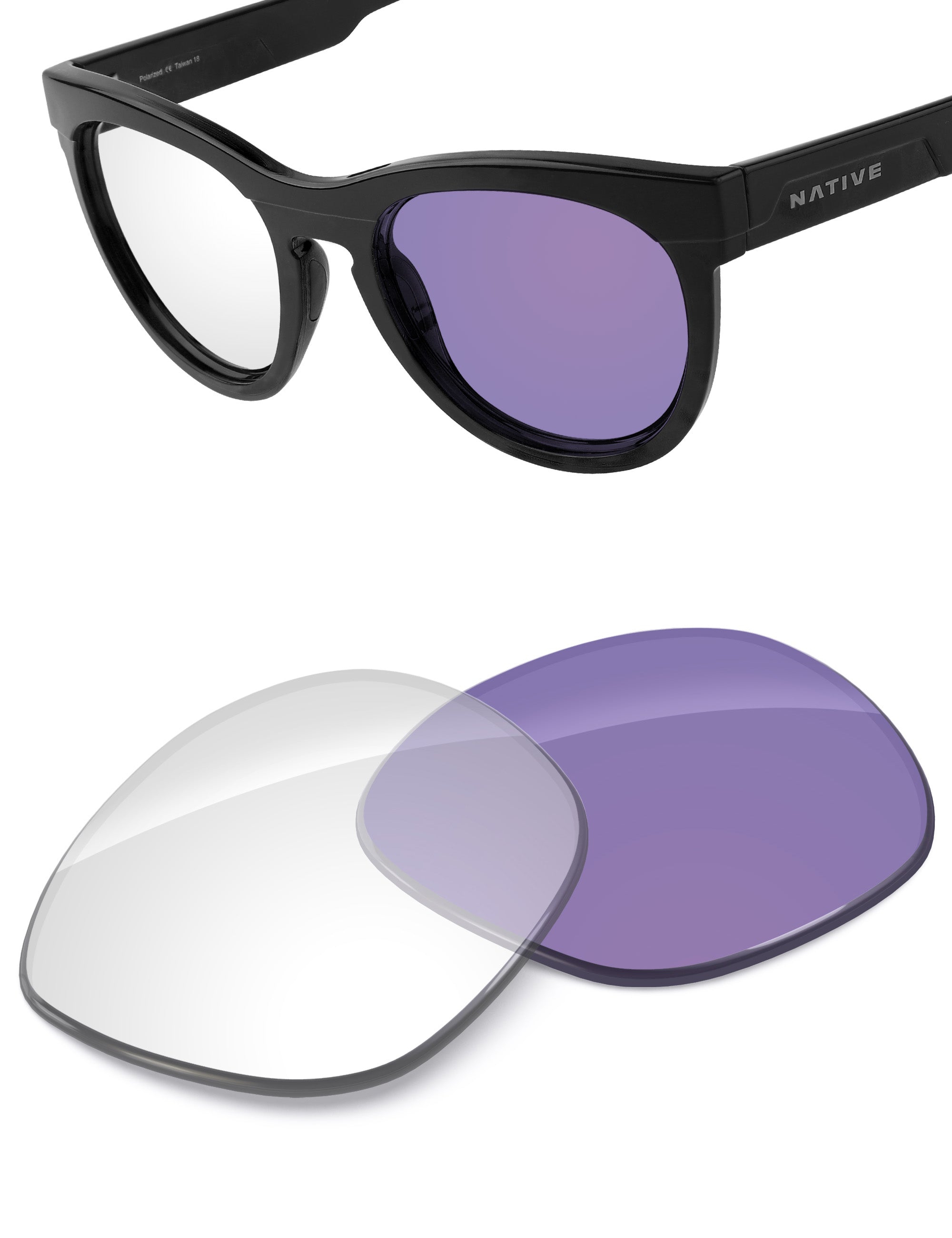 Adapt Purple Photochromic-Non-Polarized