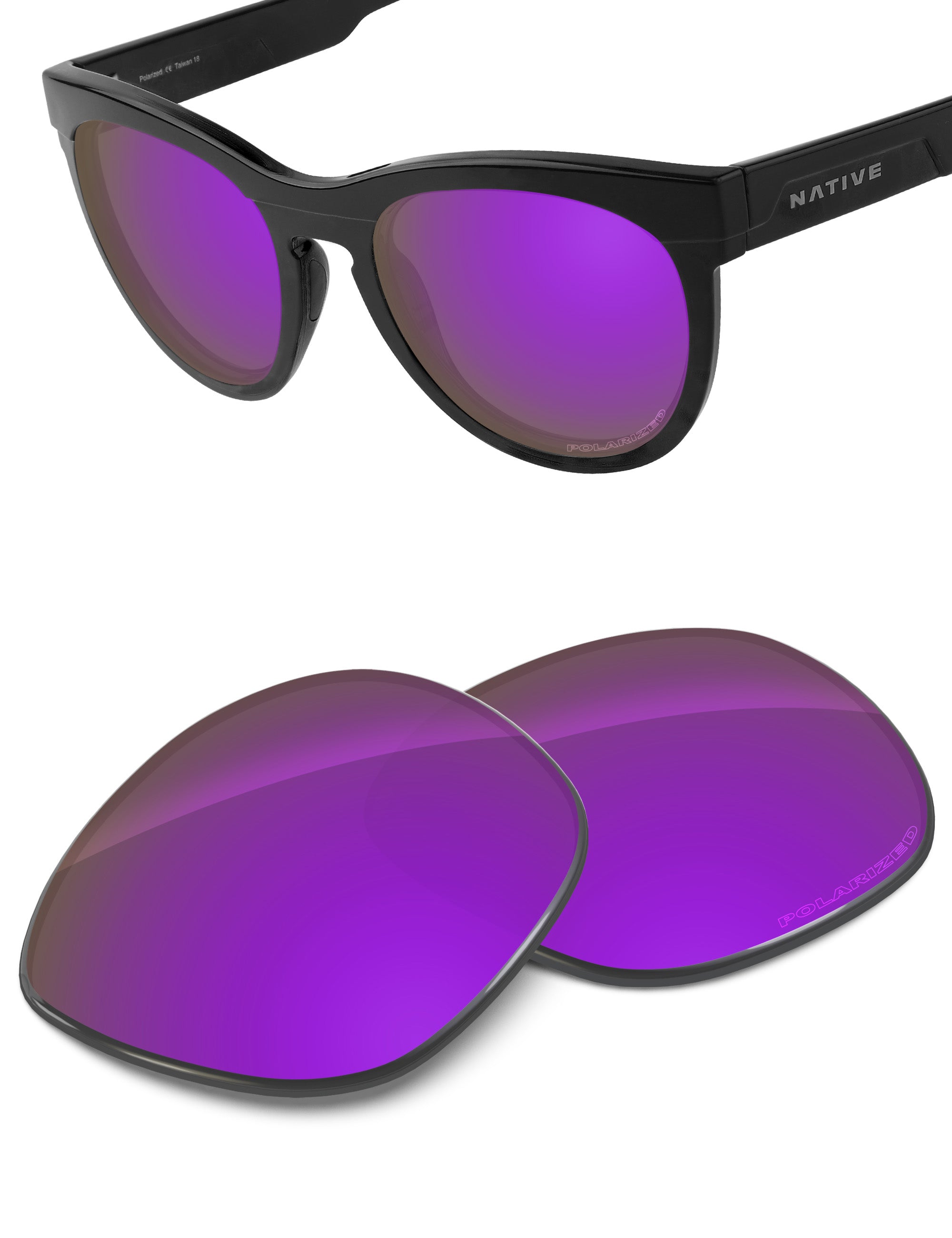 Plum Purple FlashMirror™-Polarized
