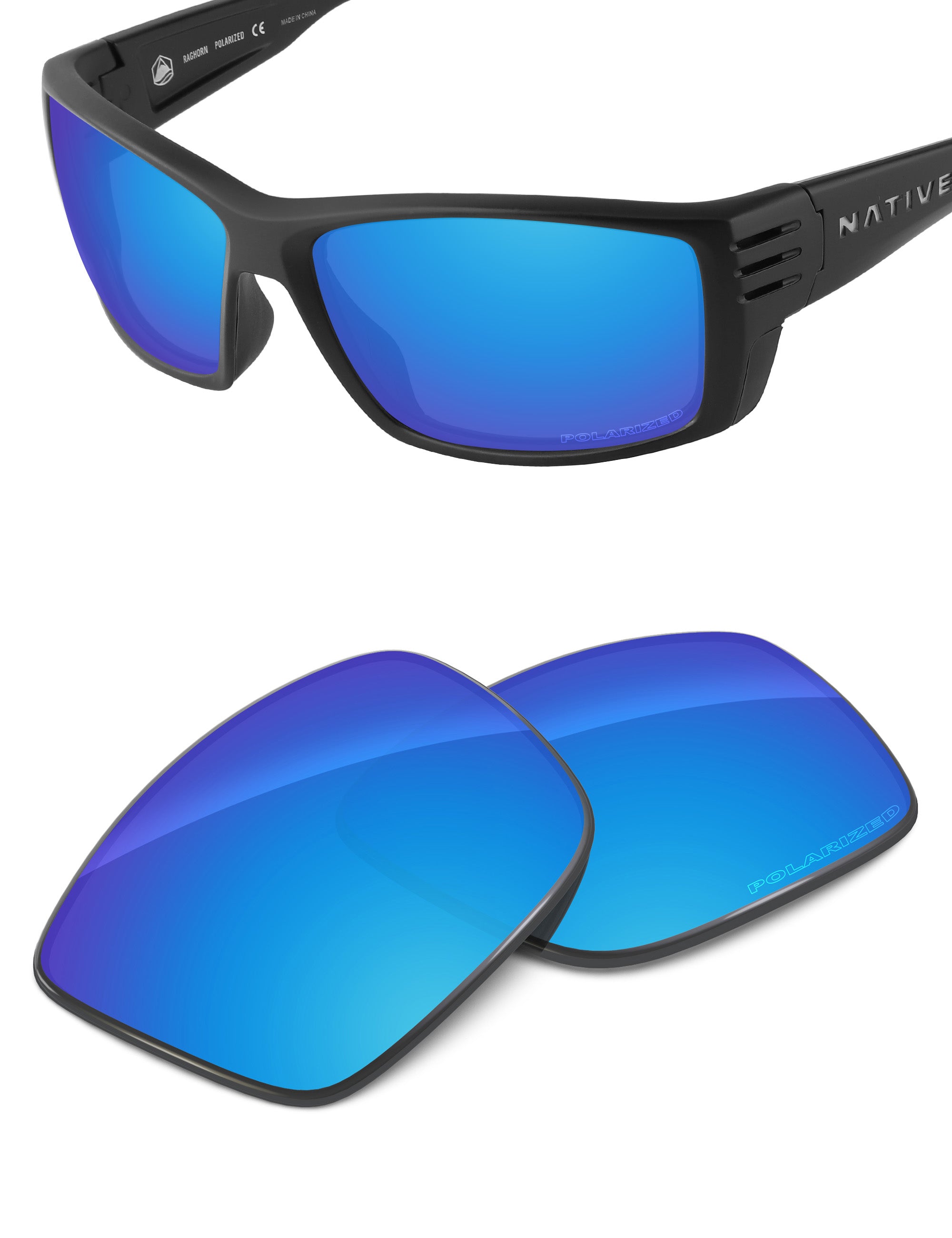 Sky Blue FlashMirror™-Polarized