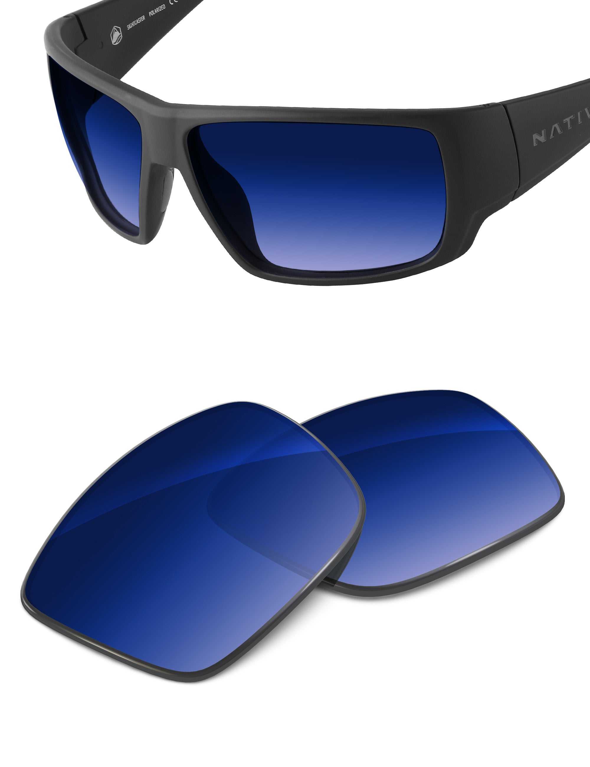 Aqua Blue Gradient-Non-Polarized