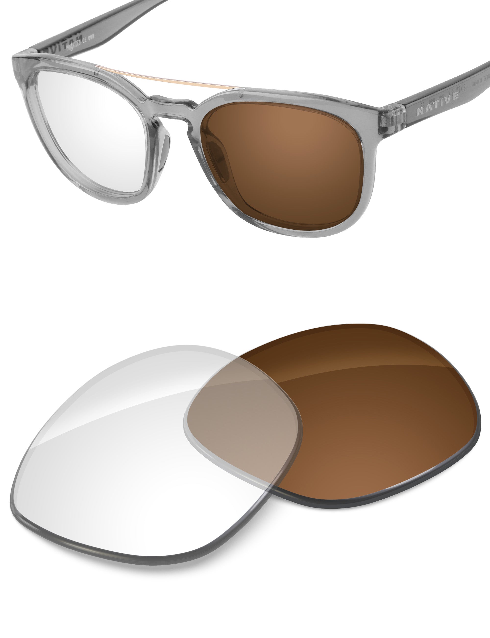 Adapt Brown Photochromic-Non-Polarized