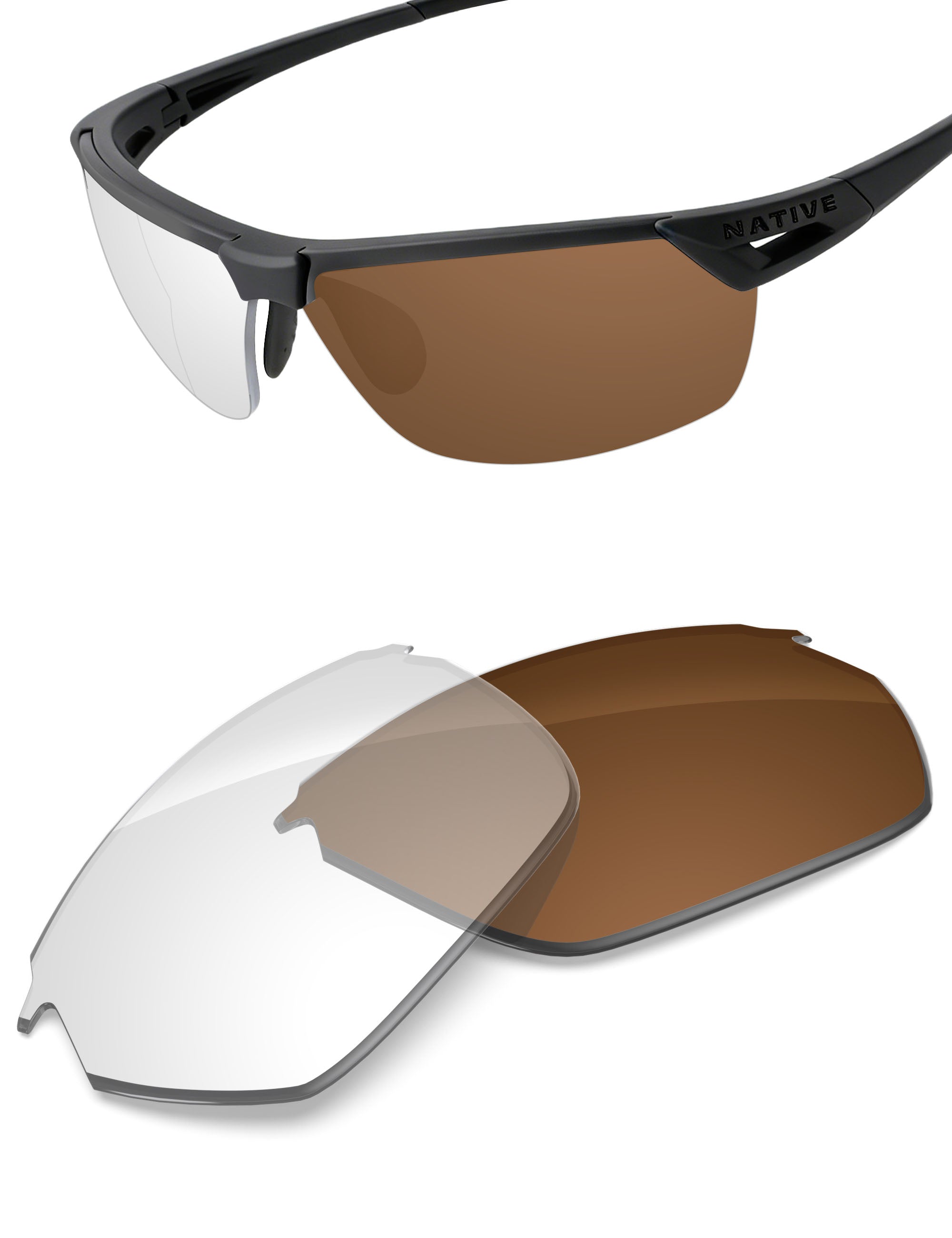 Adapt Brown Photochromic-Non-Polarized